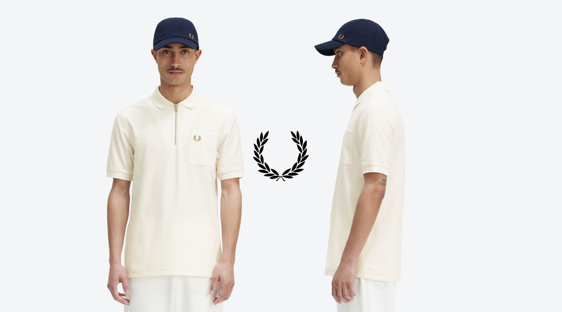 Level Up: Fred Perry Textured Zip-Up Polo Shirts