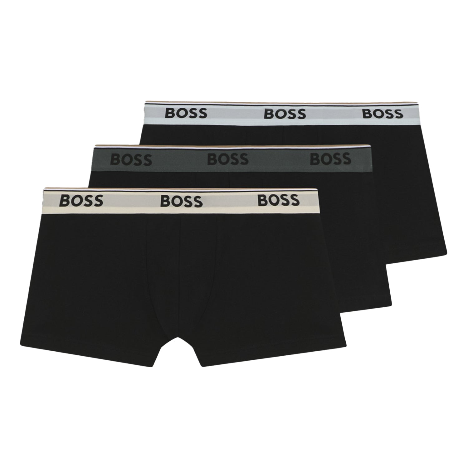 3 Pack Power Trunk Boxers 967 Black Tonal