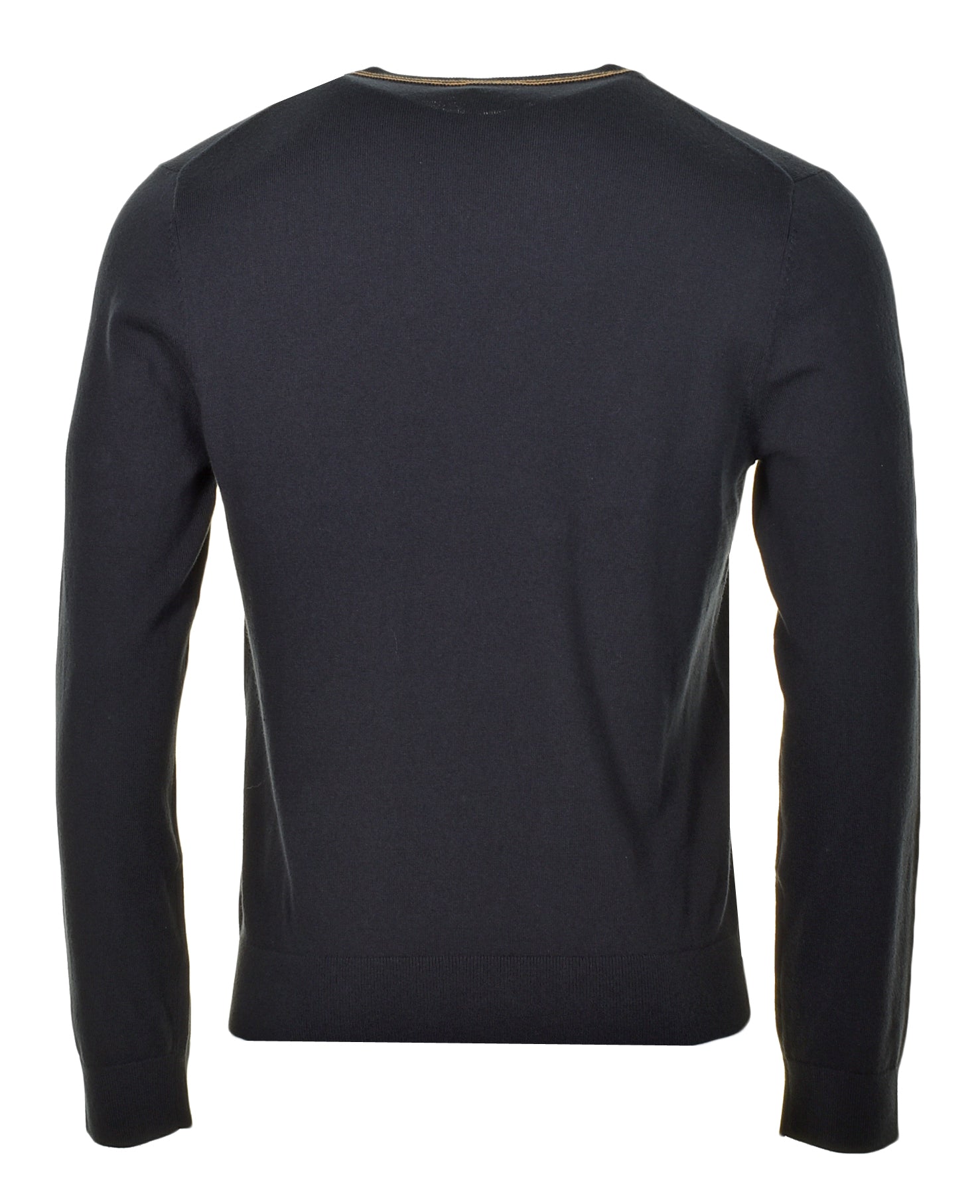 Knitted Zebra Crew Jumper Black
