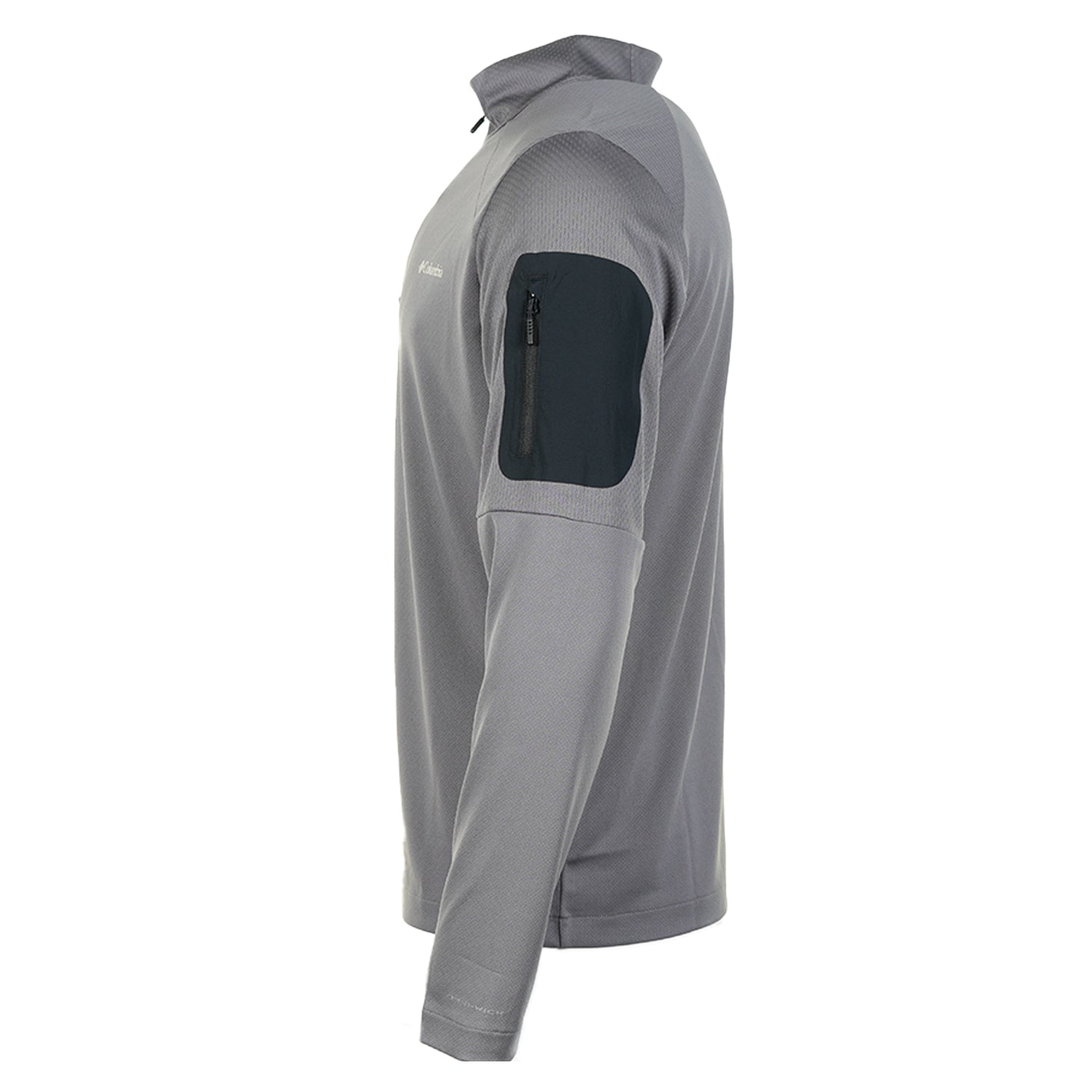Long Sleeve Tech Knit 1/4 Zip City Grey Black