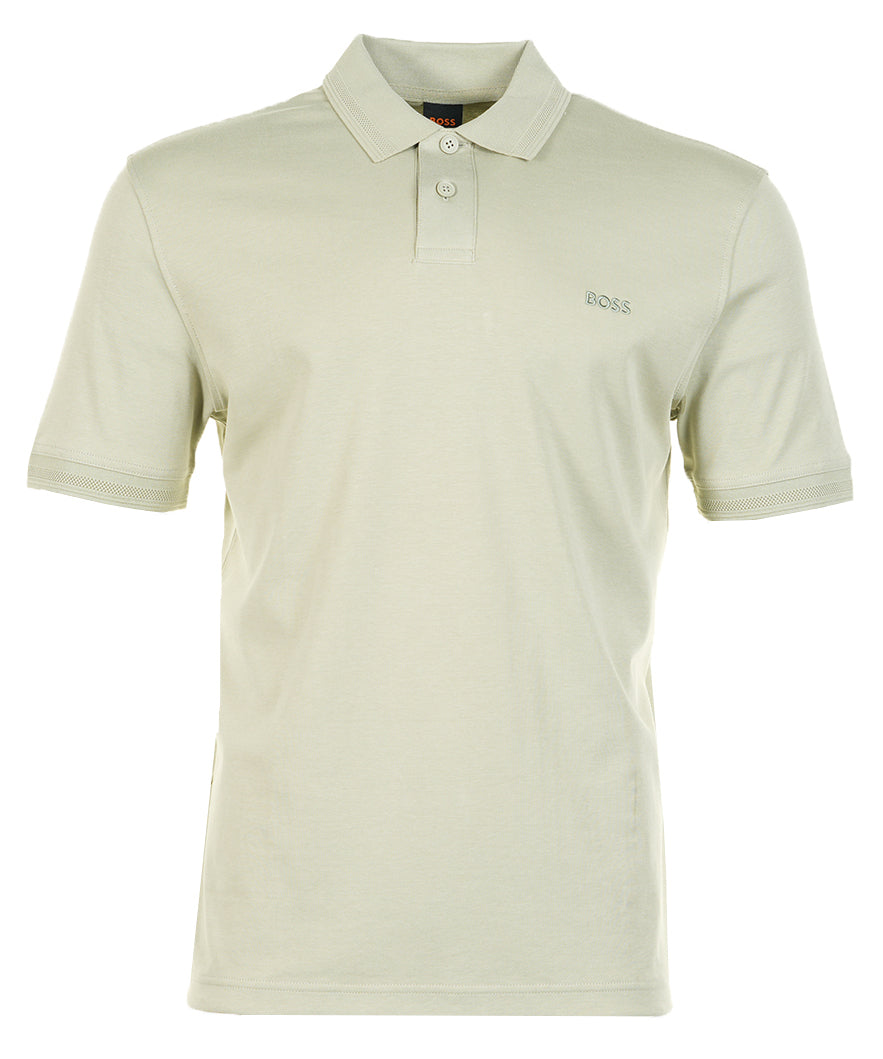 Pe Interlock Short Sleeve Polo Shirt Open Green