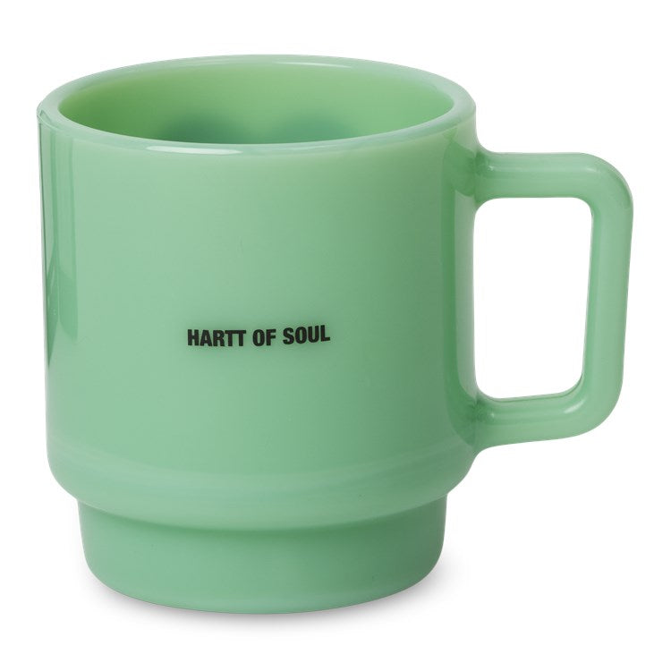 Heart Glass Mug Jade