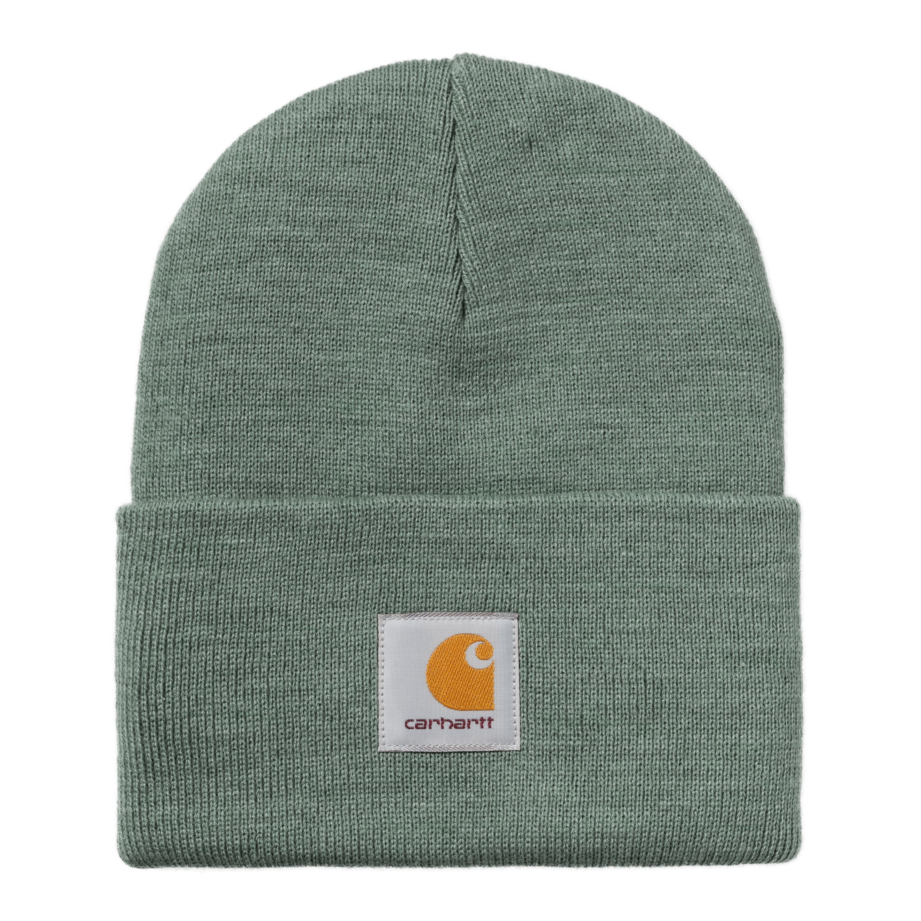 Acrylic Watch Hat Velvet Green Heather