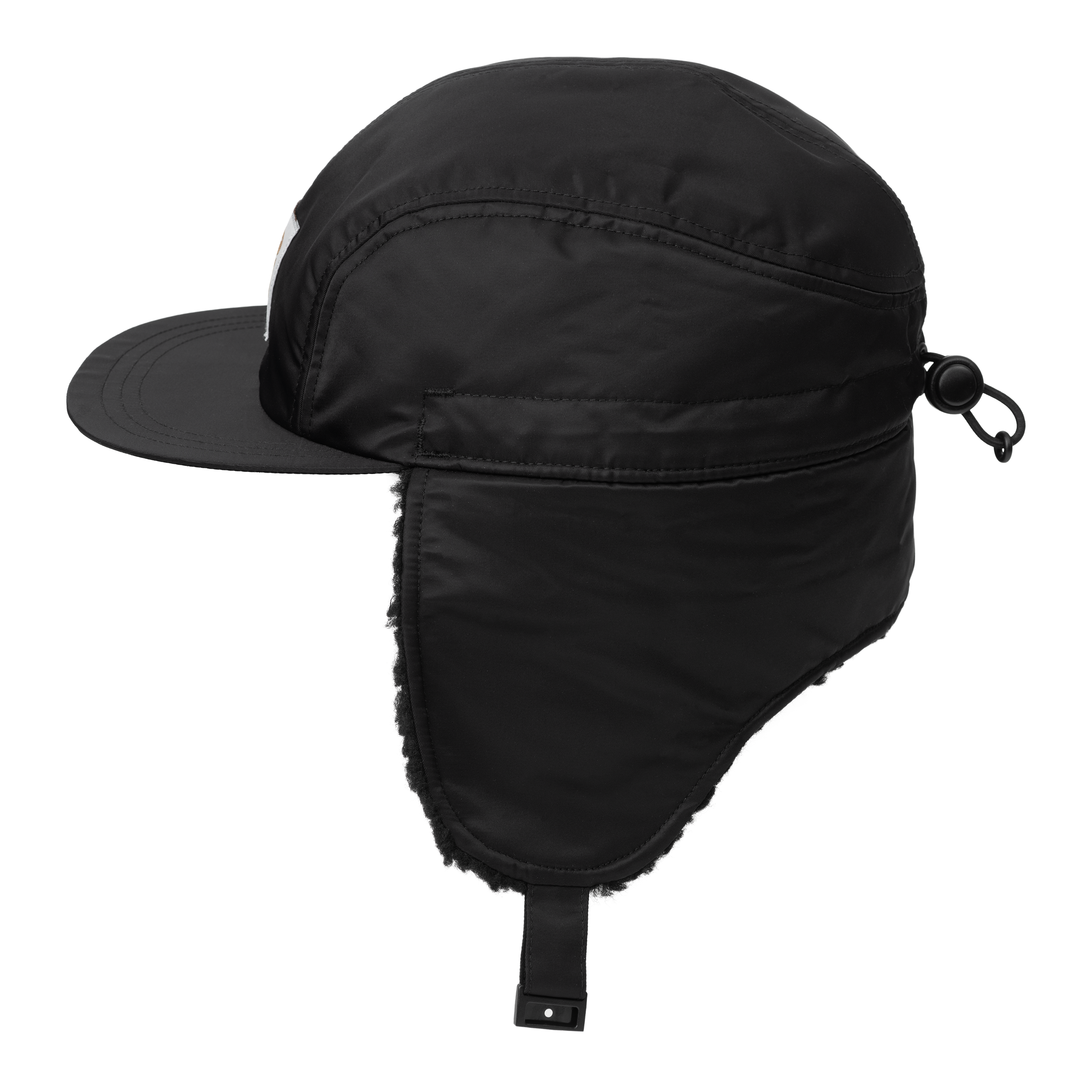side of Carhartt Oltera Ear Guard Cap Black