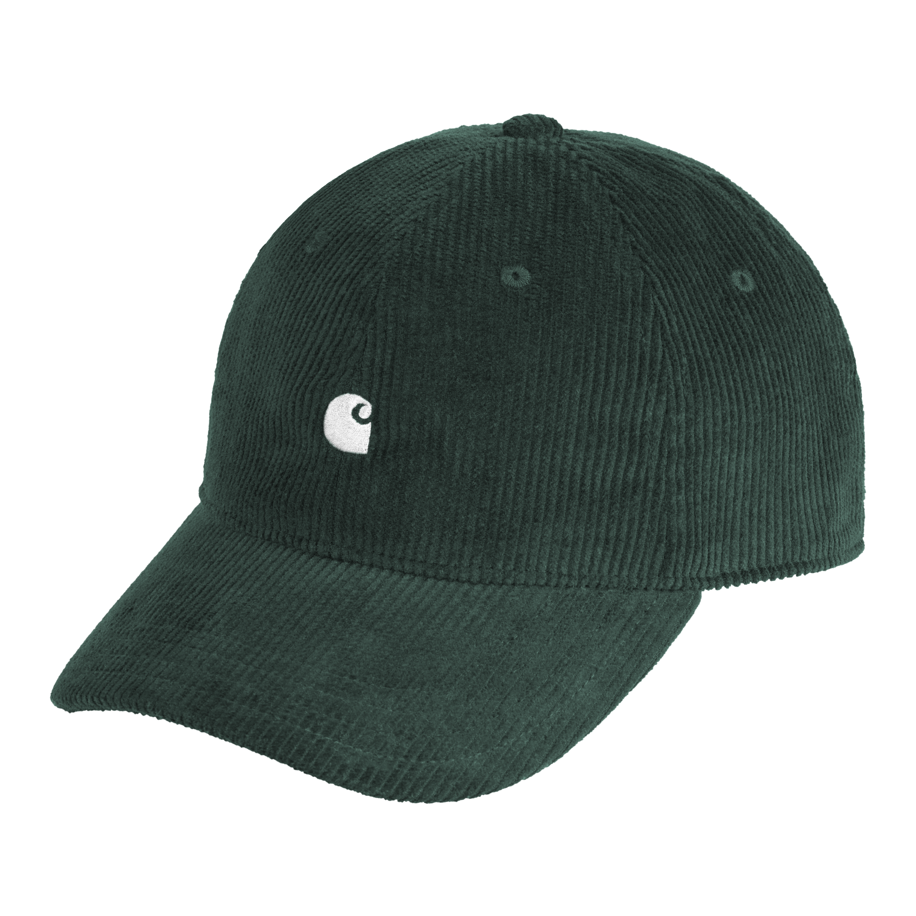 Carhartt WIP Harlem Corduroy Cap Kale Green White