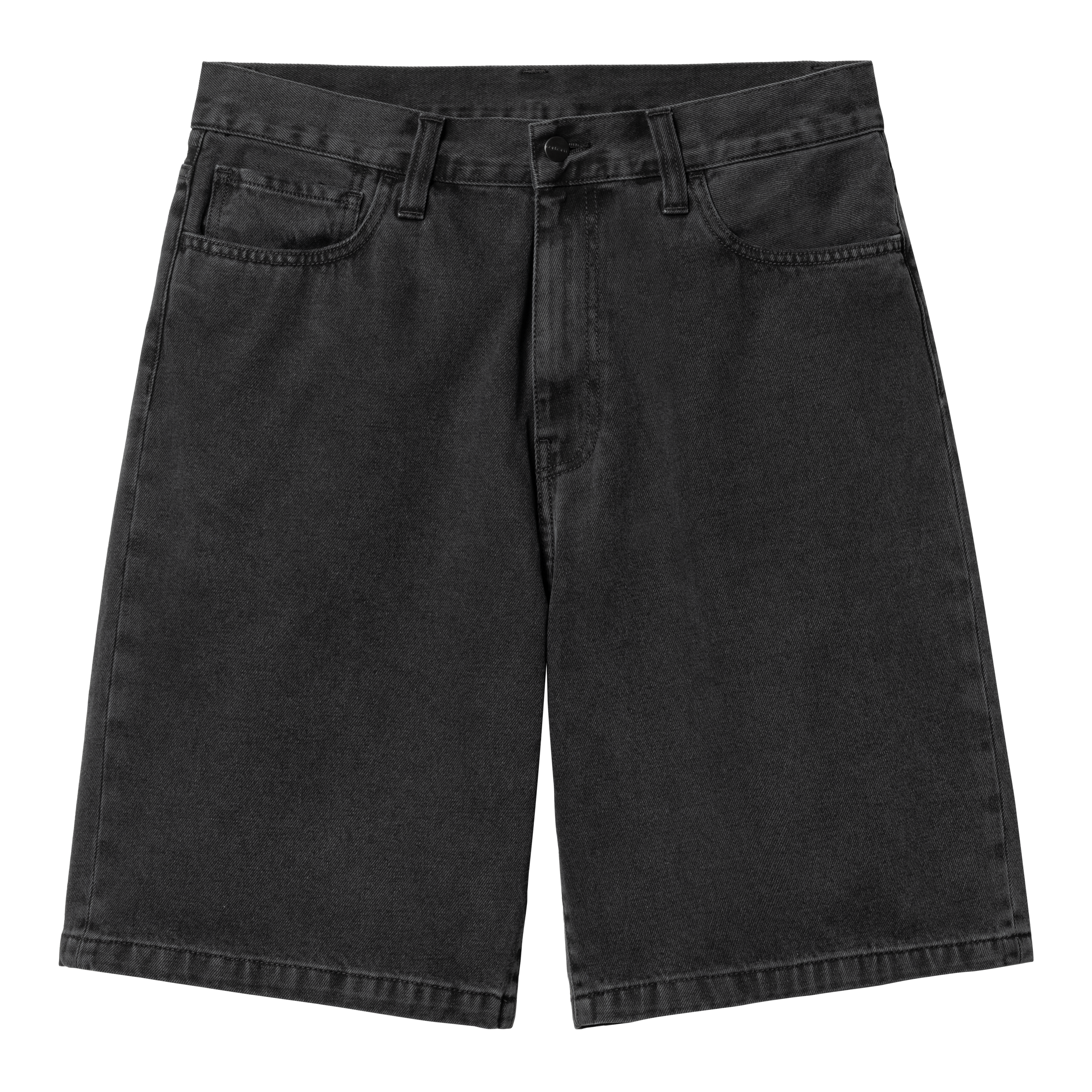 Landon Denim Shorts Black Stone Washed