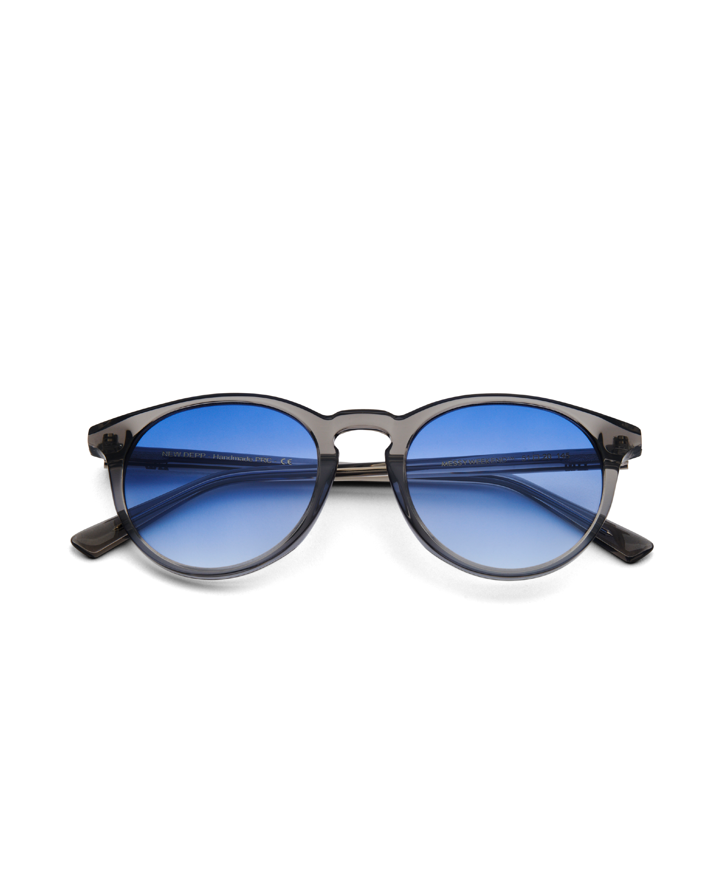 Messyweekend New Depp Sunglasses Transparent Grey