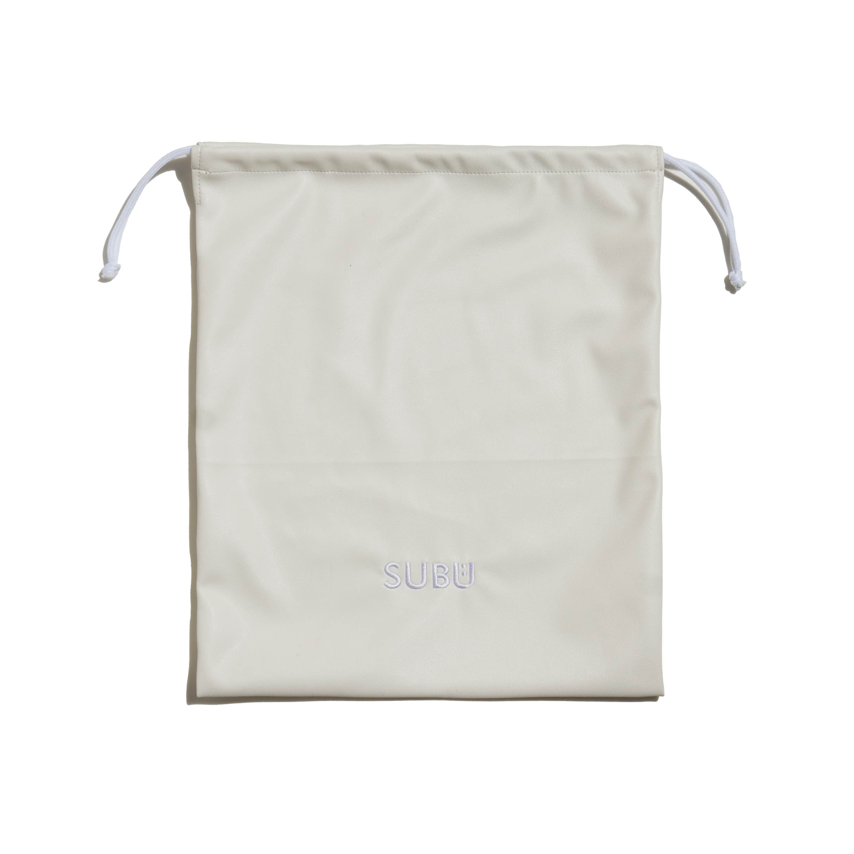 Subu Eco Leather Slippers White