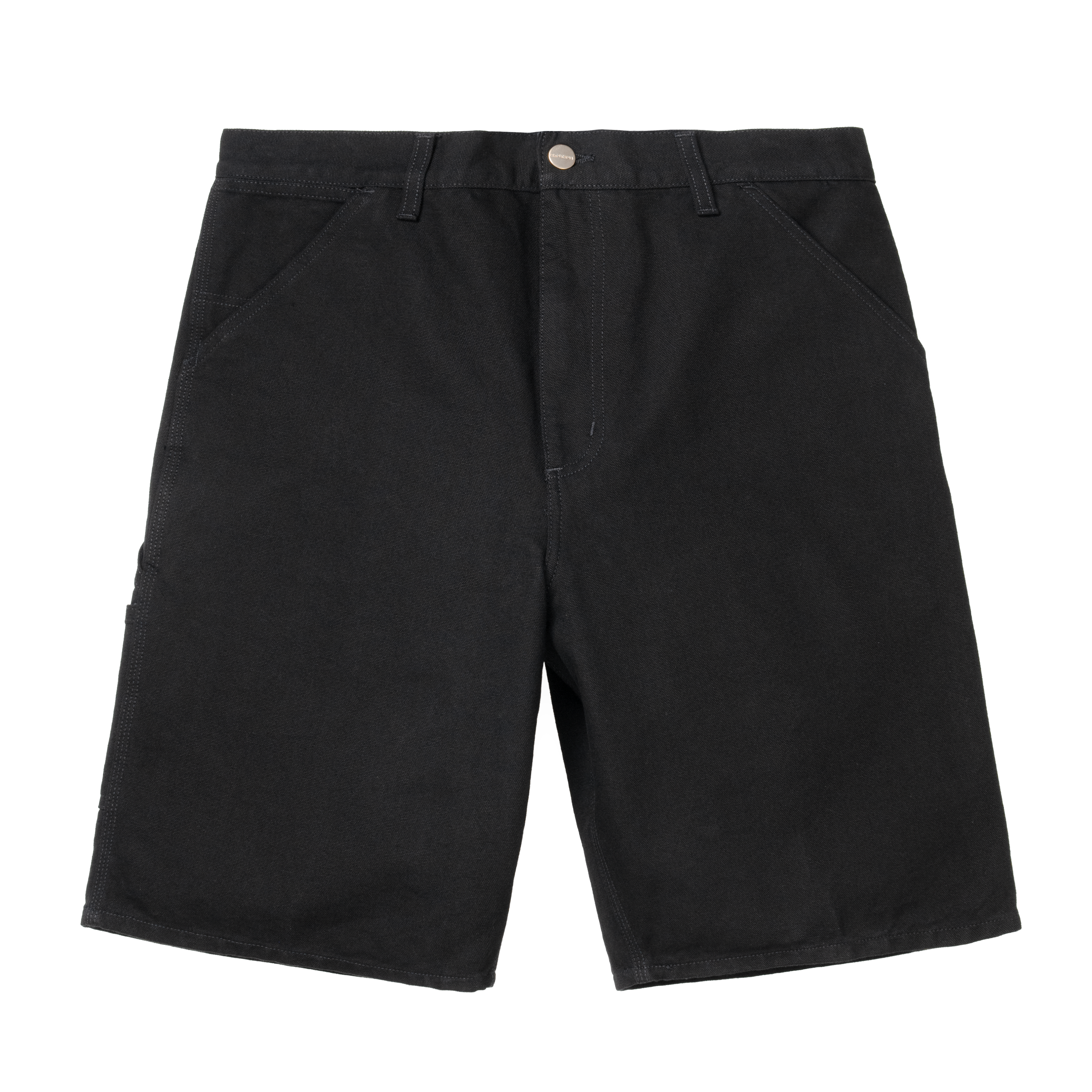 Single Knee Shorts Dearborn Canvas Black Stone Rinsed
