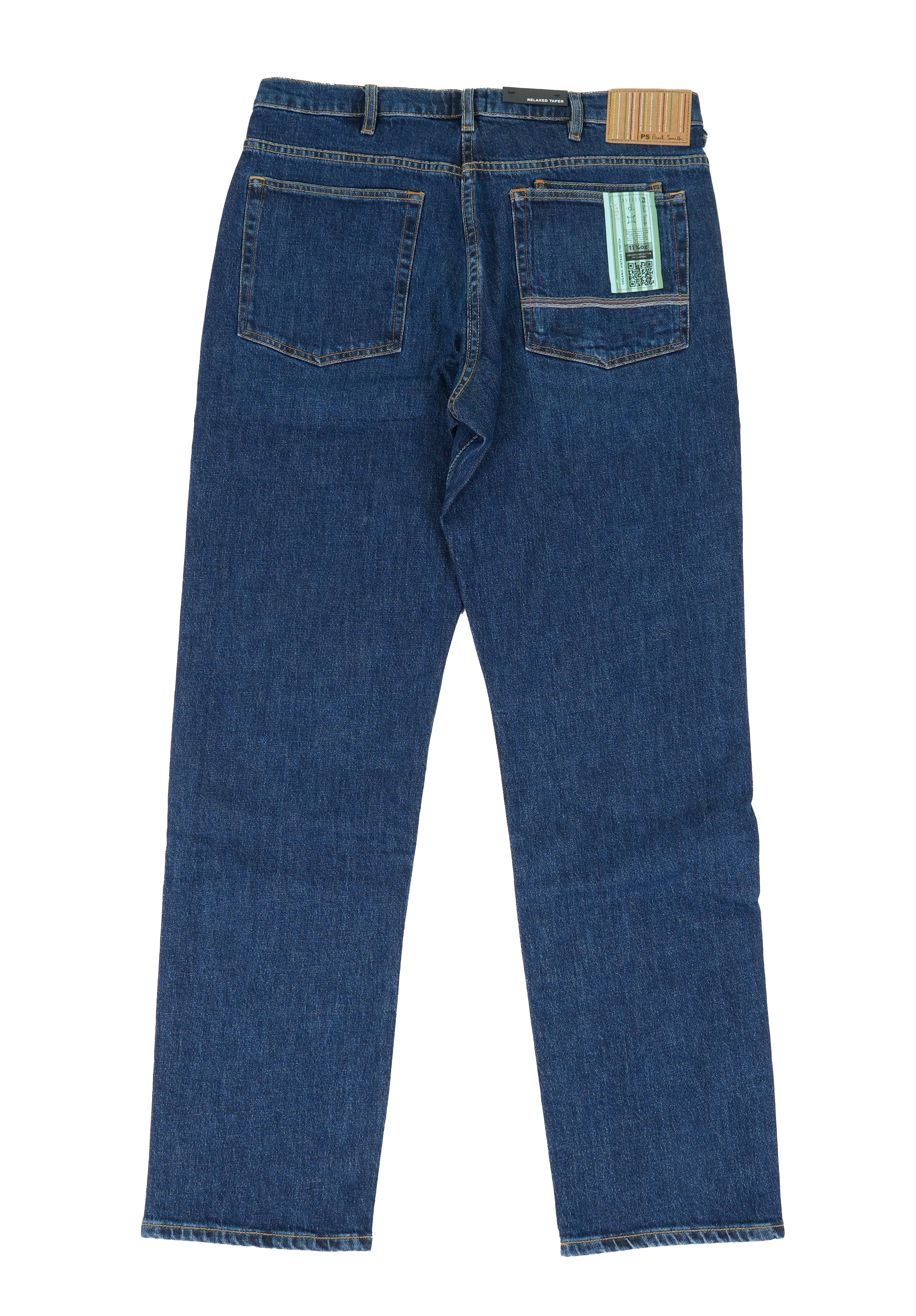 Relaxed Tapered Jeans Dark Blue