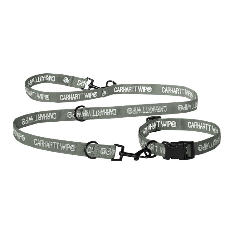 Tour Dog Leash & Collar Smoke Green Reflective
