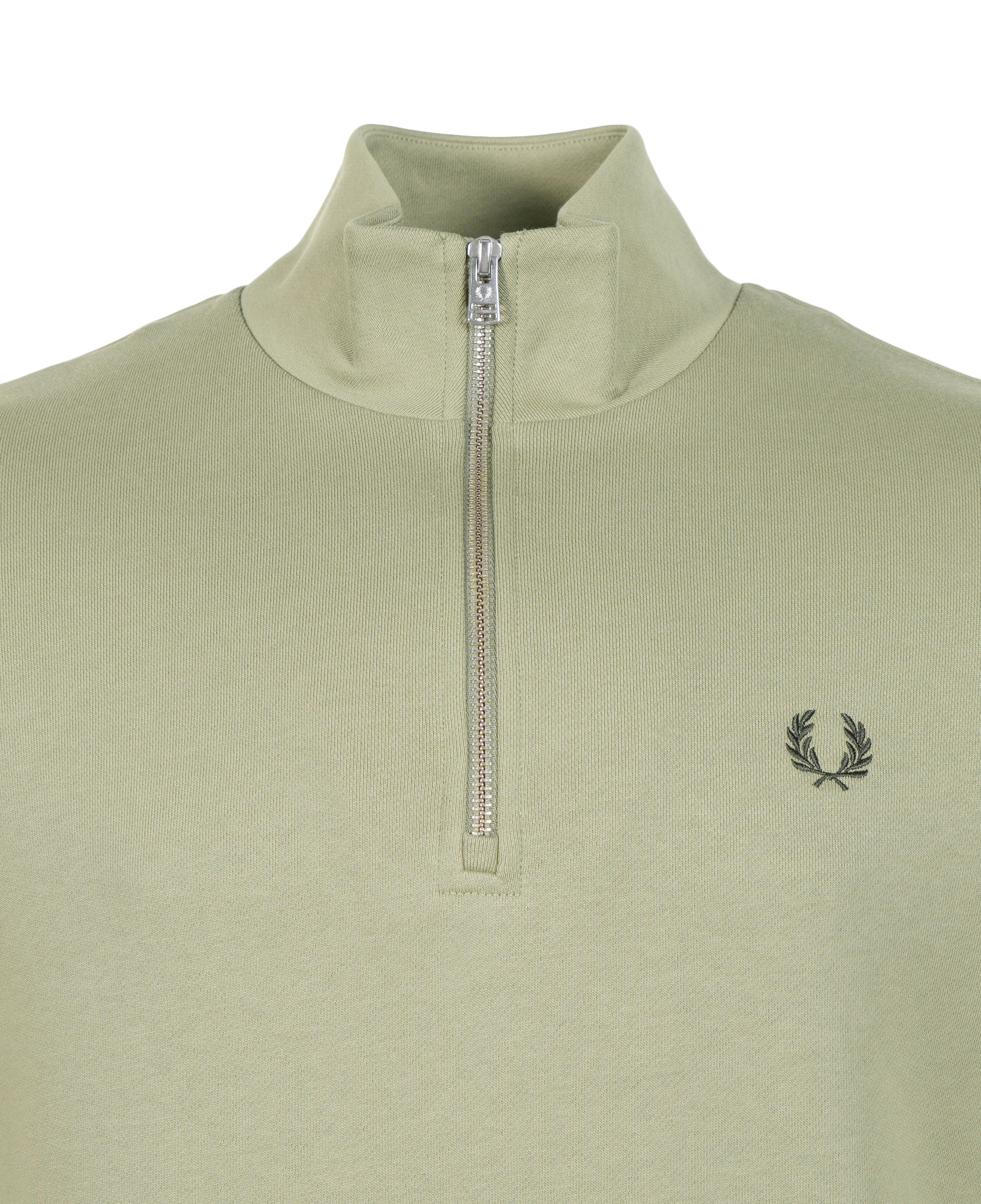 Half Zip Sweatshirt Olive Mint