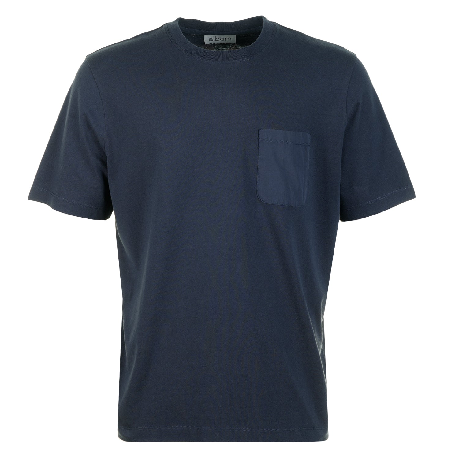 Woven Pocket Short Sleeve T Shirt Navy