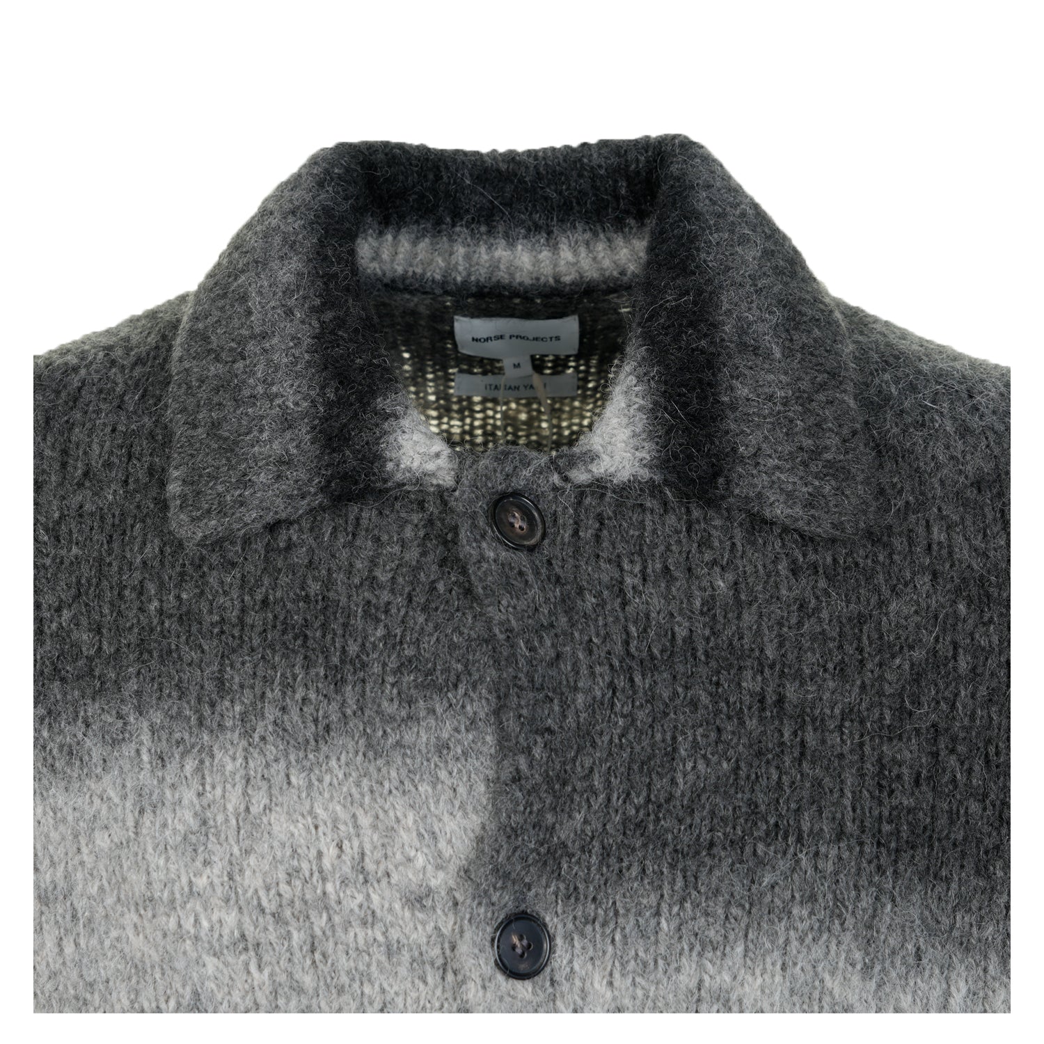 Erik Gradient Alpaca Wool Jacket Charcoal Melange