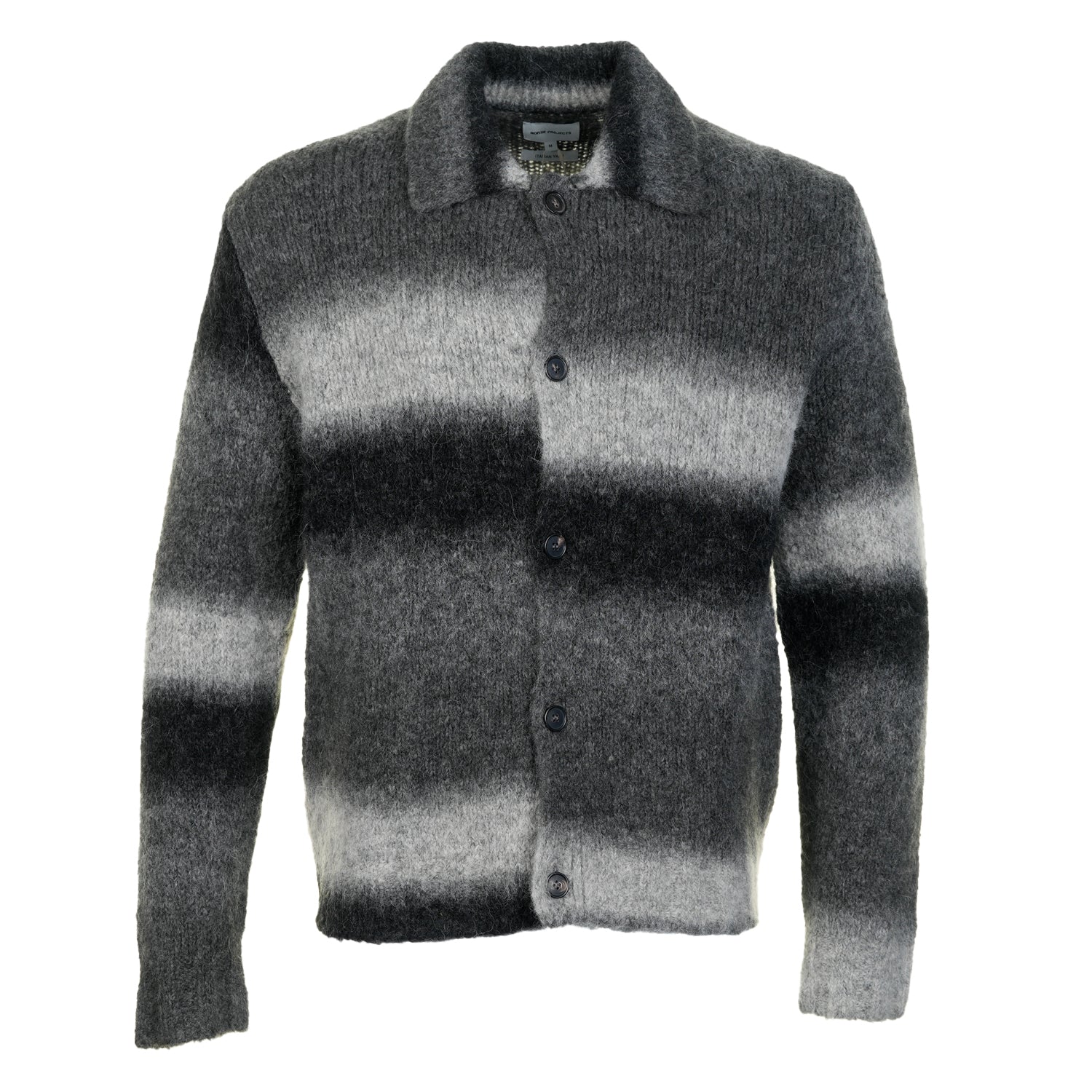 Erik Gradient Alpaca Wool Jacket Charcoal Melange