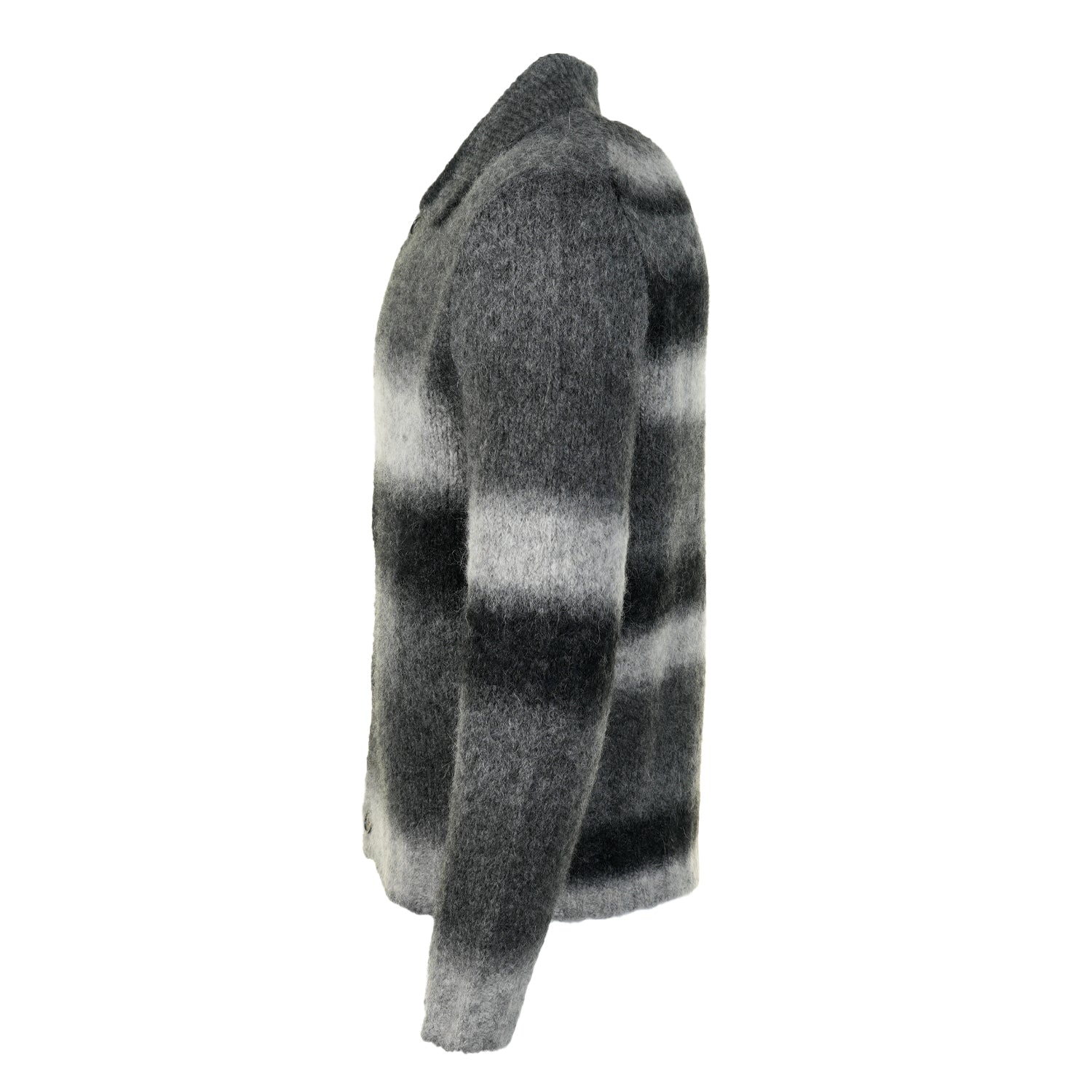 Erik Gradient Alpaca Wool Jacket Charcoal Melange
