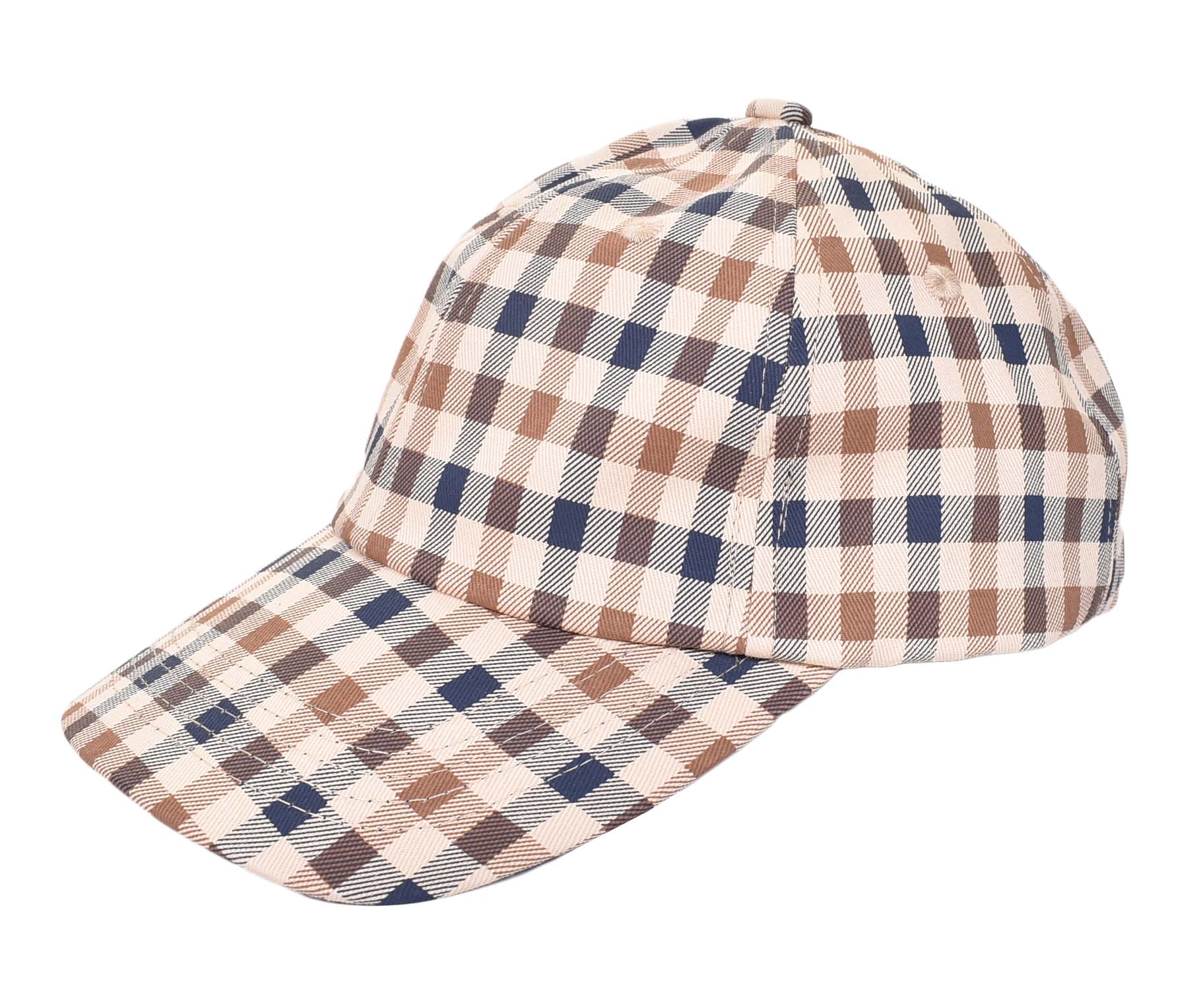 Aquascutum Club Check Baseball Cap