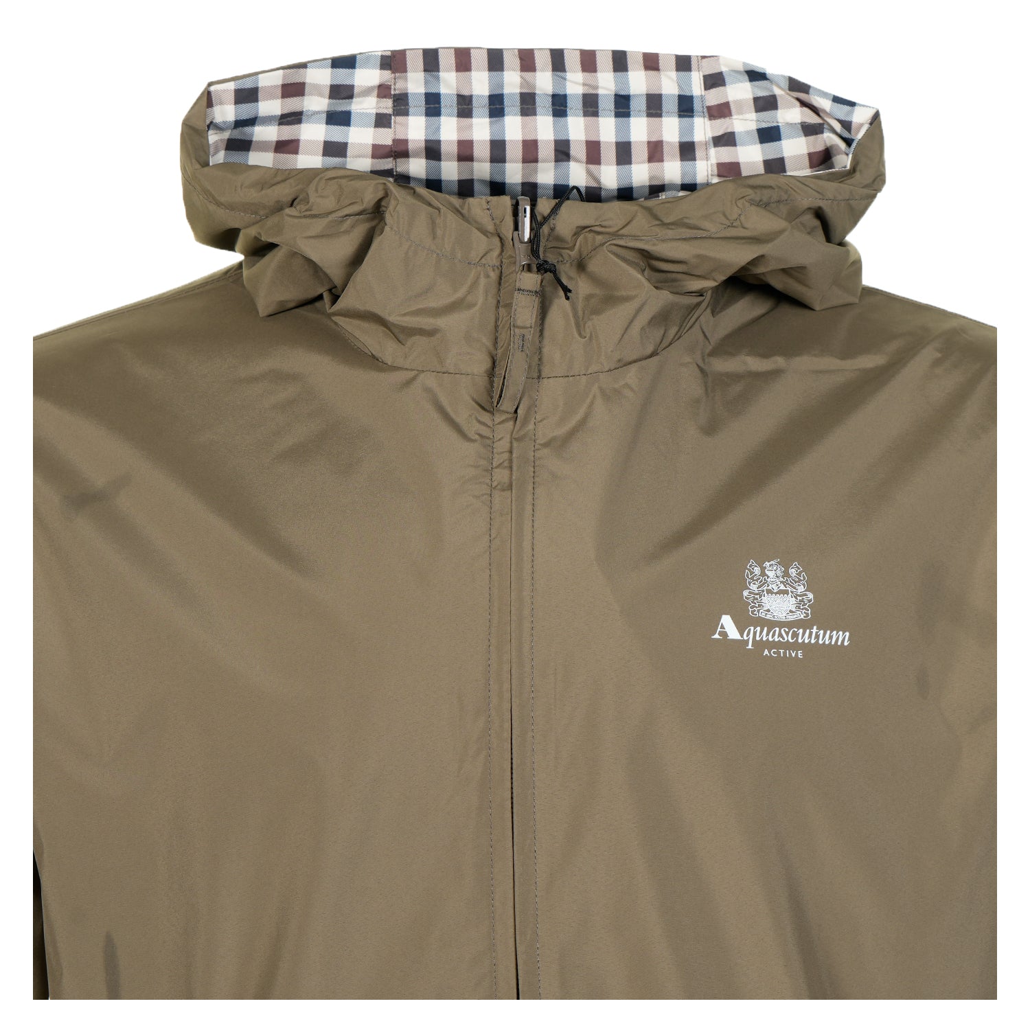 Reversible Active Hooded Sailor Windrunner Jacket Army Green