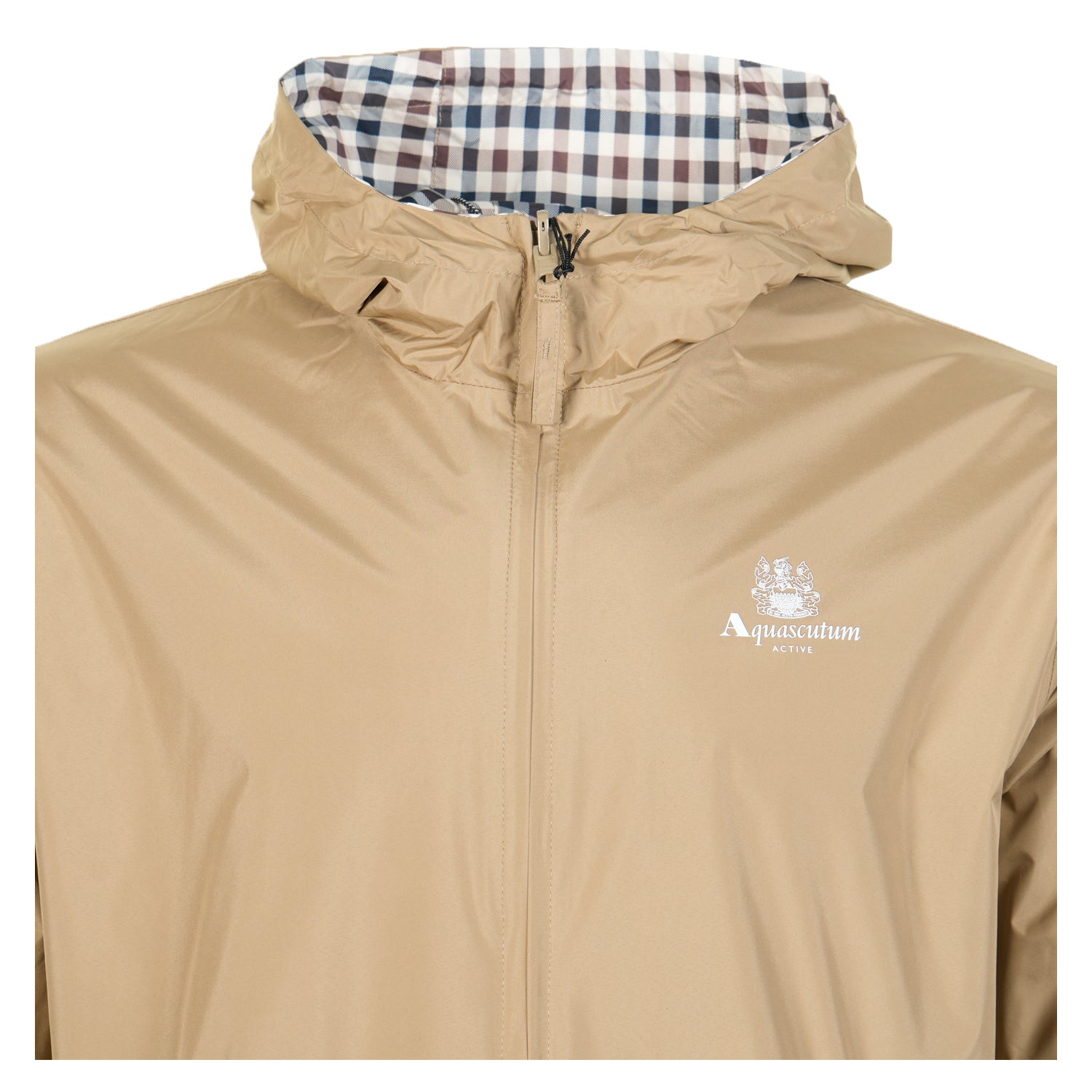 Reversible Active Hooded Sailor Windrunner Jacket Khaki
