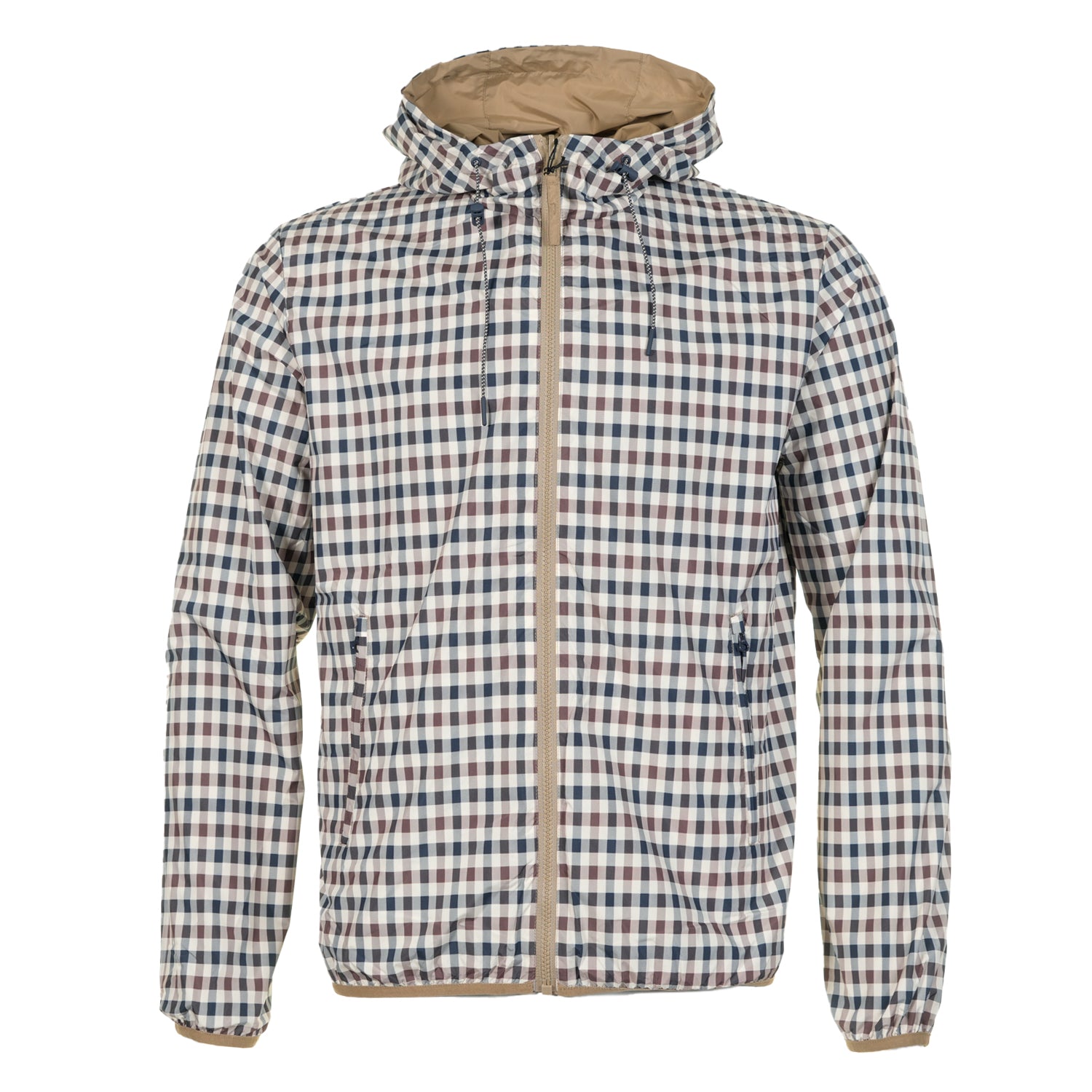 Reversible Active Hooded Sailor Windrunner Jacket Khaki