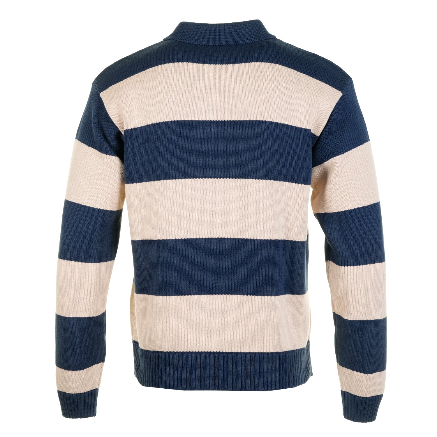 Aravon 7GG Striped Knit Polo Stone