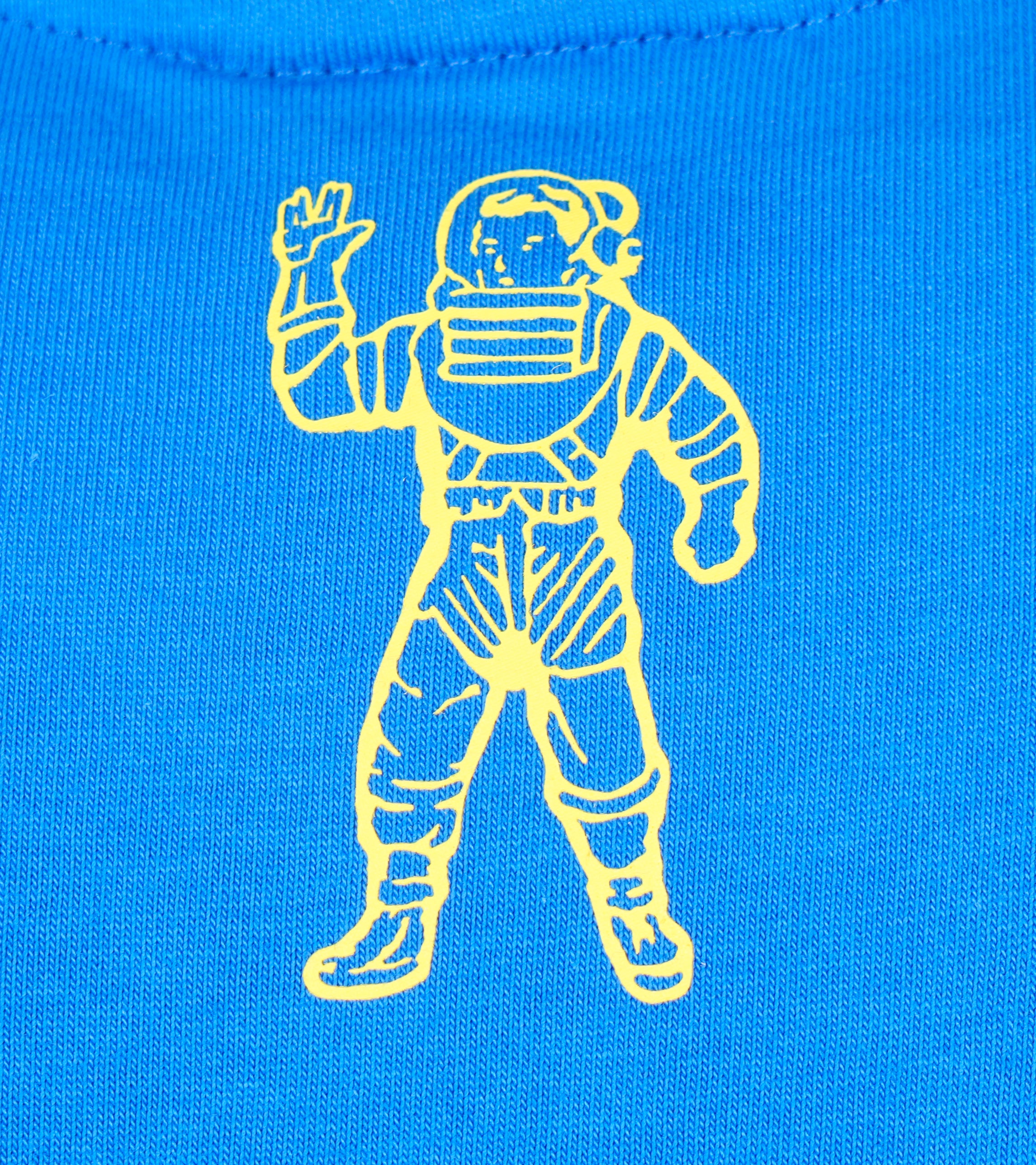 Spaceman logo on rear neckline of BBC tee