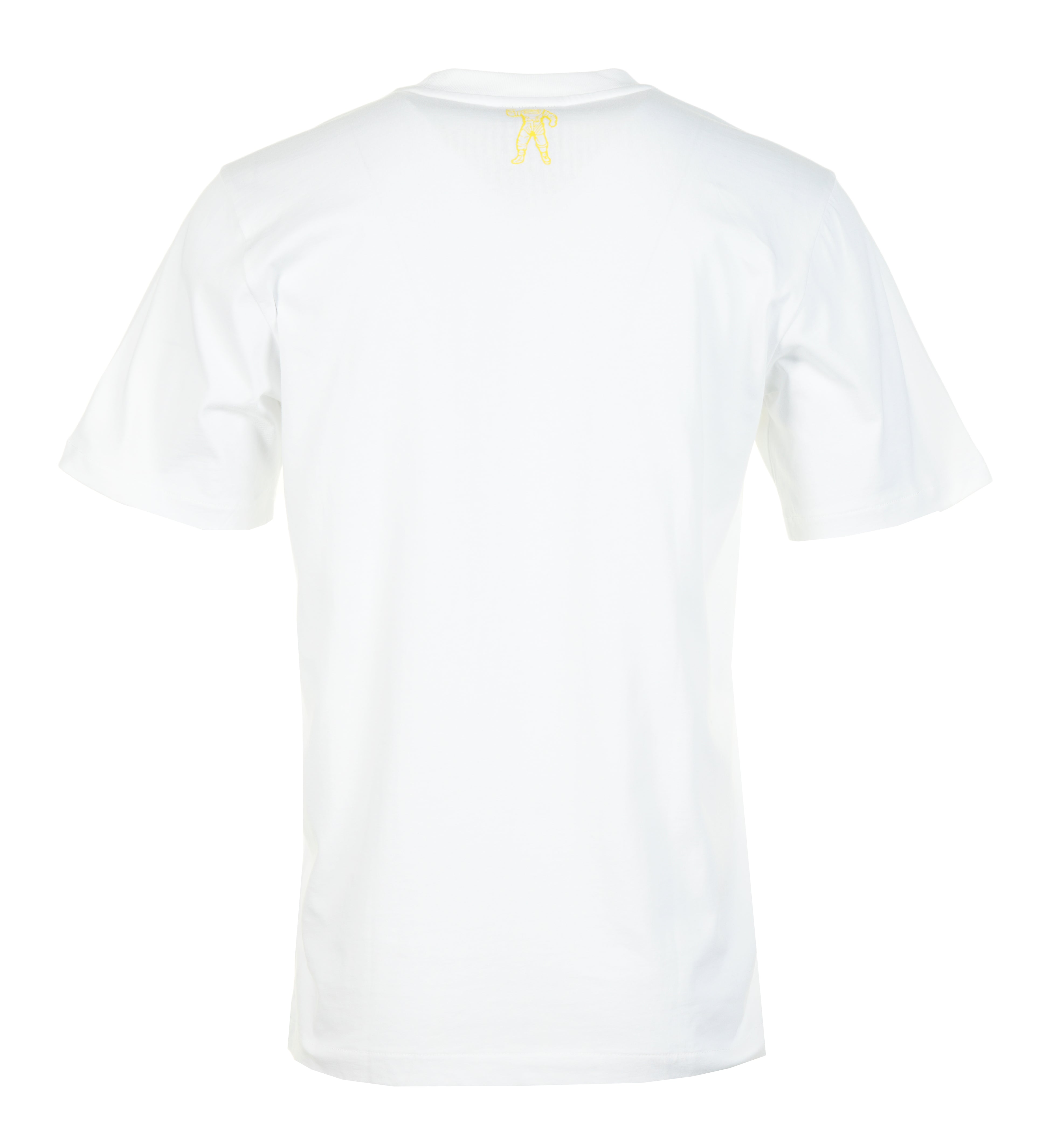 Back of white BBC t-shirt