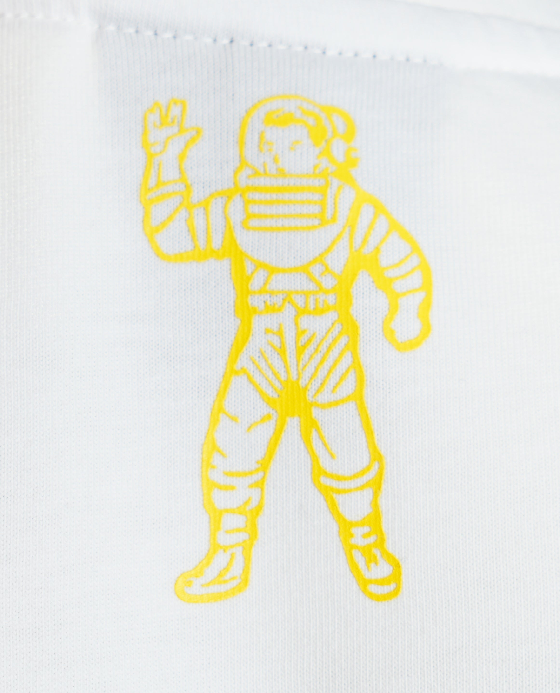 Spaceman logo on rear neckline