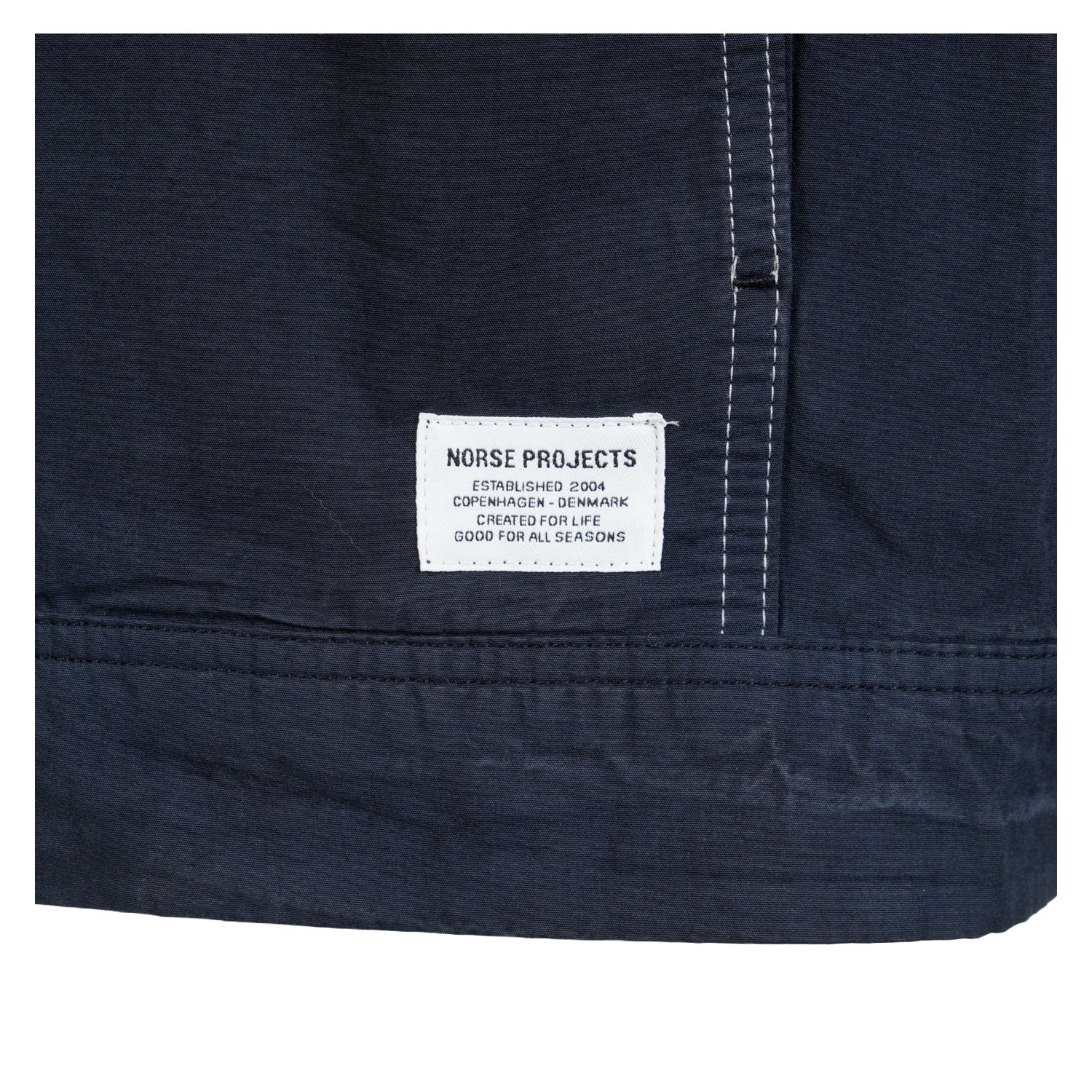 Arresskov Compact Cotton Overshirt Dark Navy