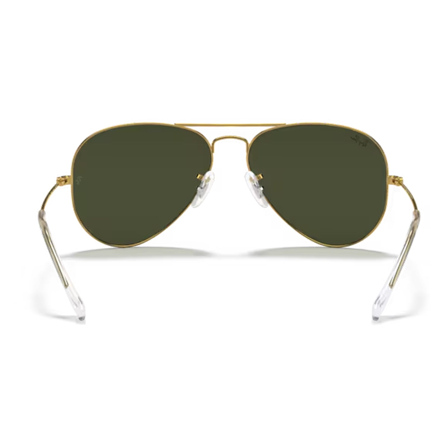 rear of ray-ban Aviator Large Metal Gold / Green