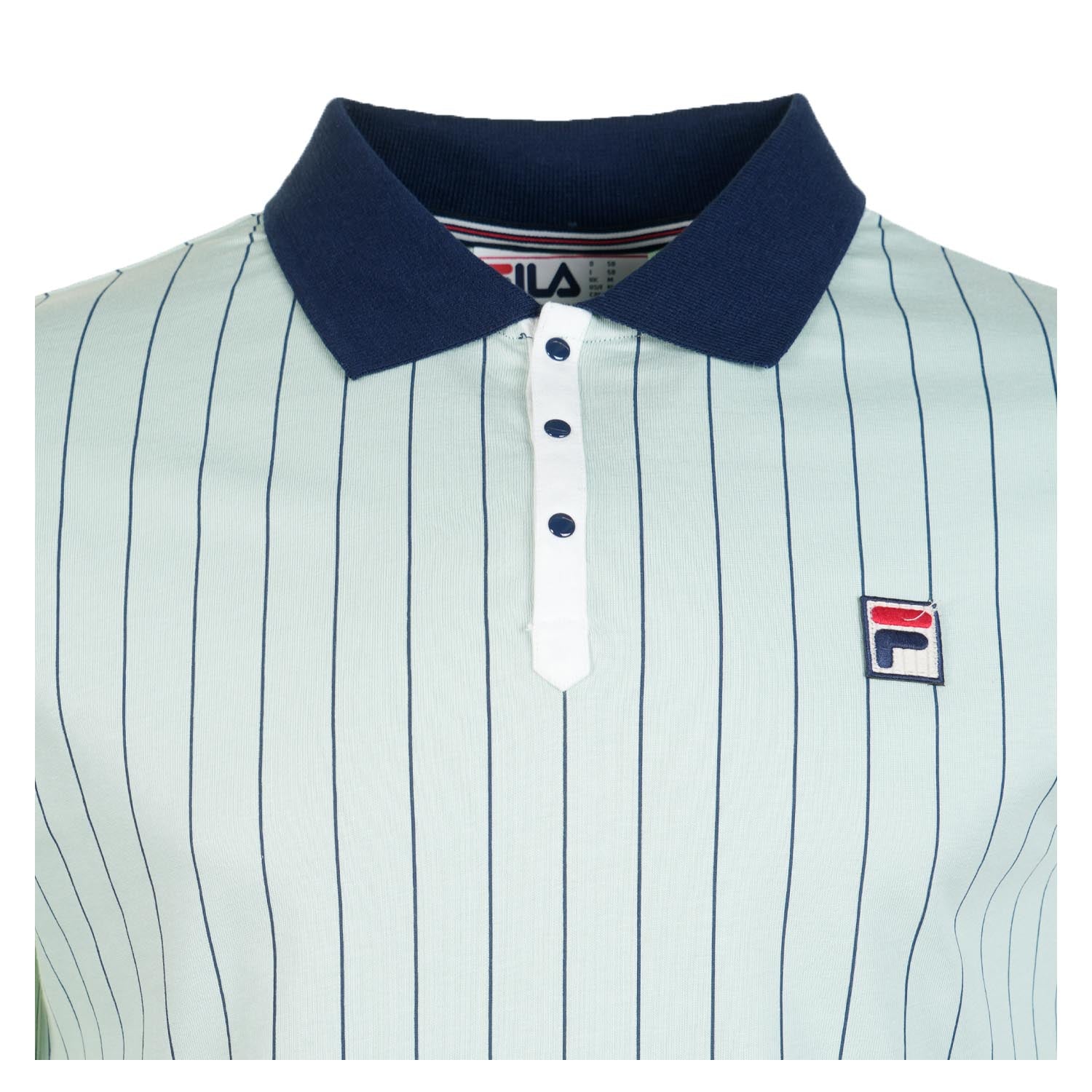 BB1 Classic Vintage Striped Polo Shirt Surf Spray