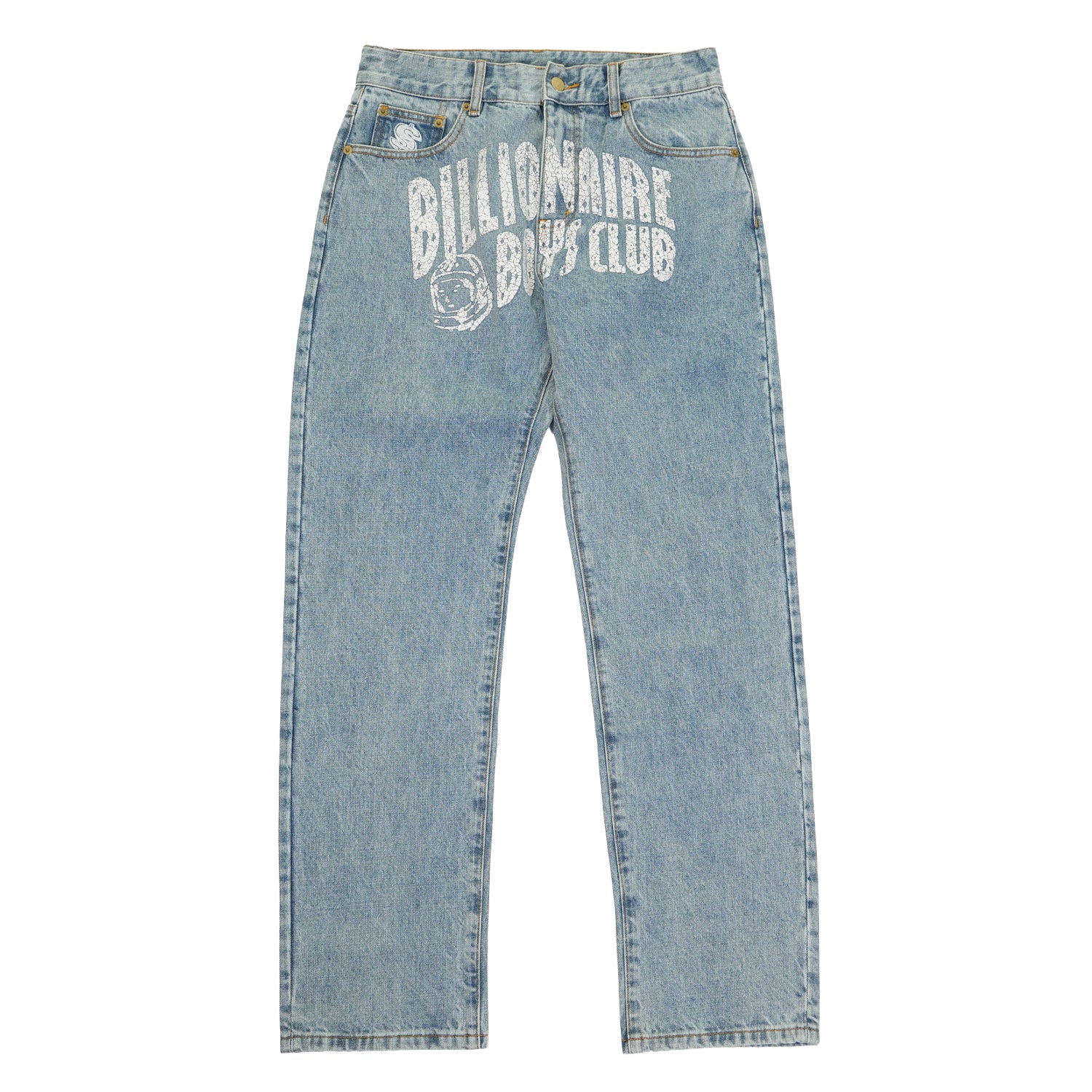 Arch Logo Denim Pants Light Wash Blue