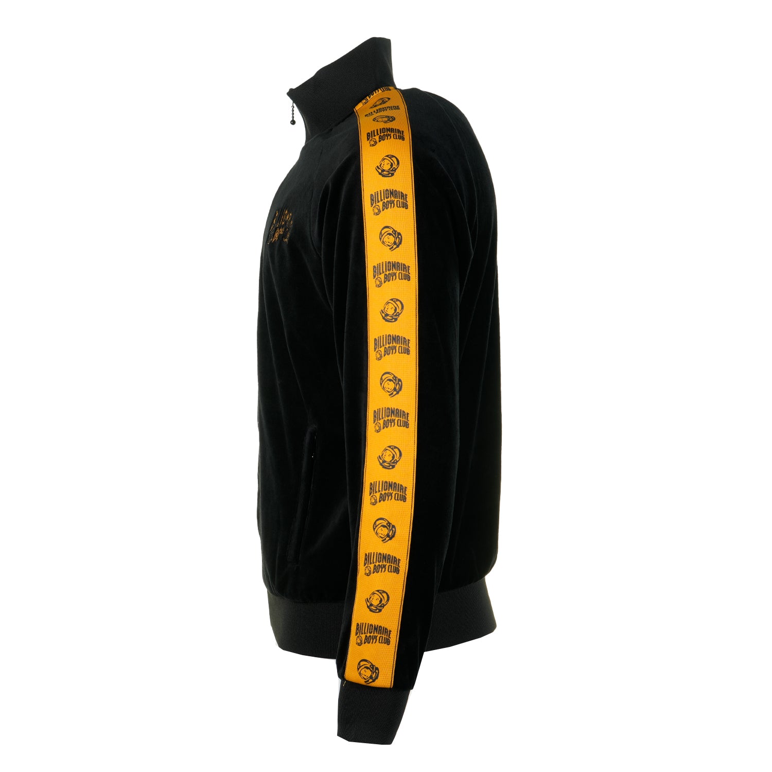 Logo Taped Velour Track Top Black