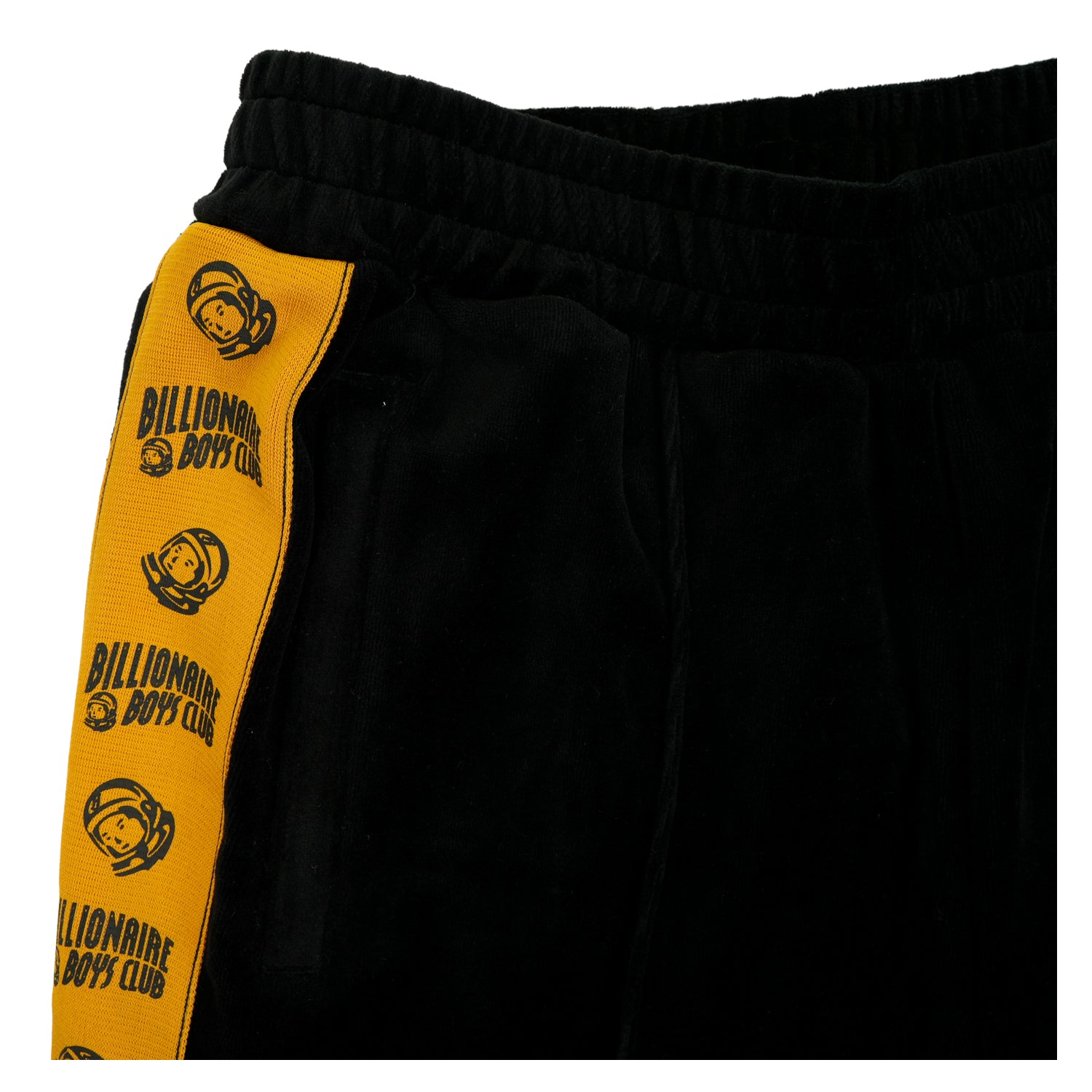 Logo Taped Velour Track Pants Black