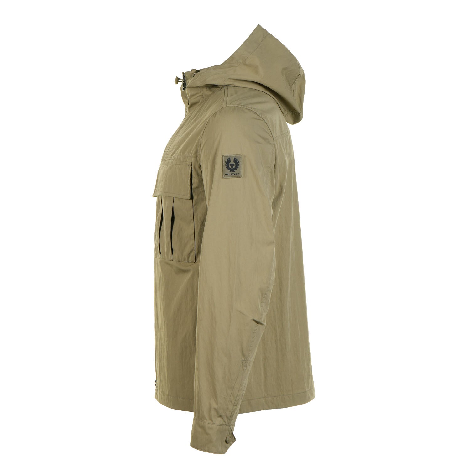 Side of Belstaff Container Overshirt Fatigue Green