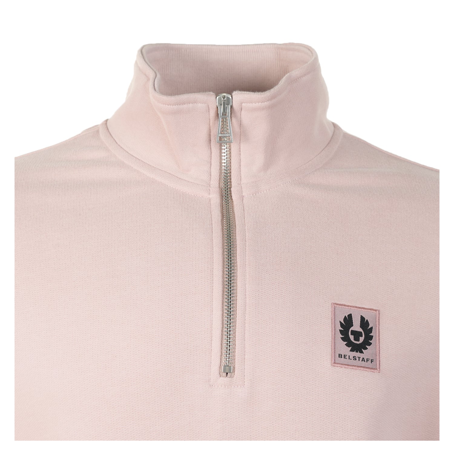 Quarter Zip Sweatshirt Dusty Pink