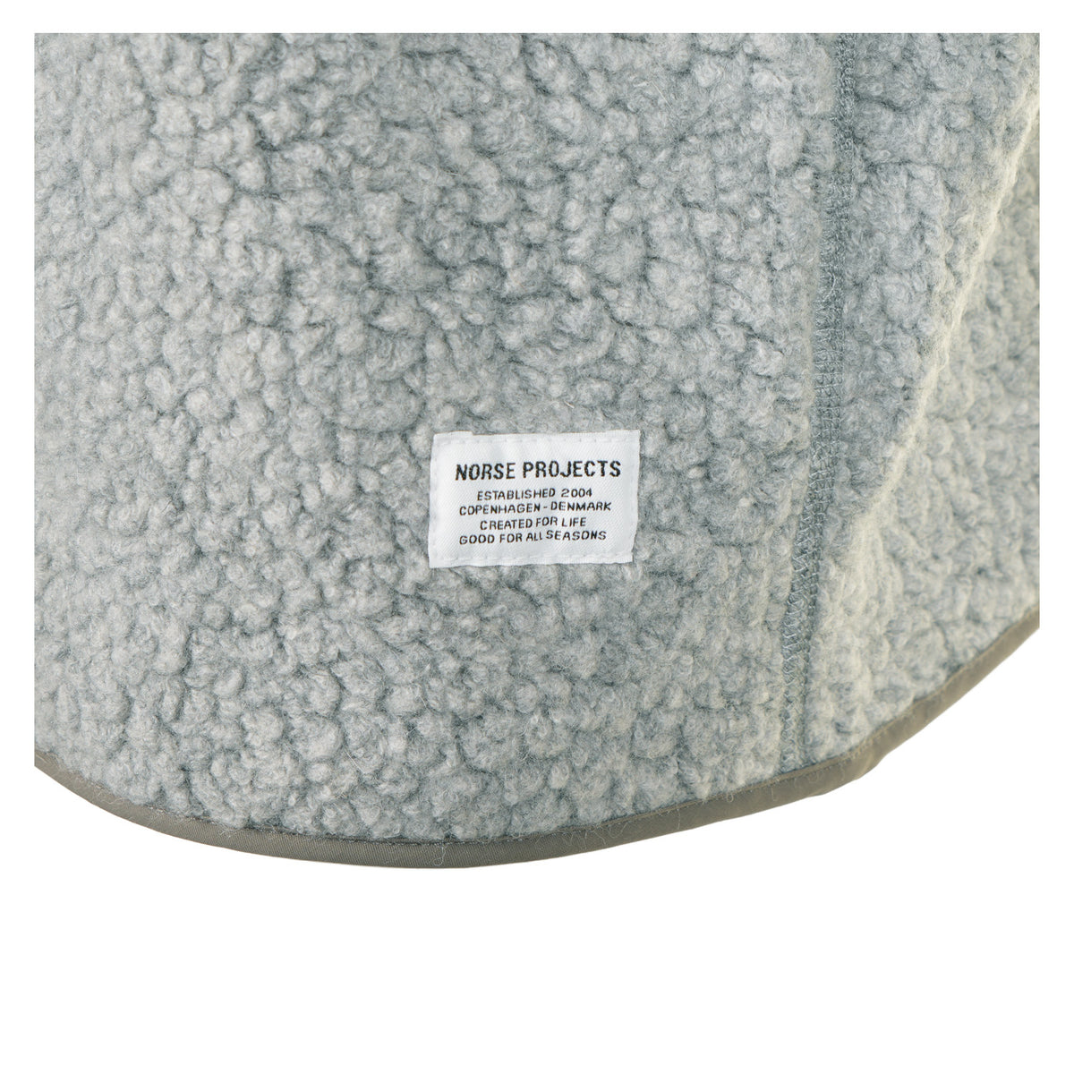 Bjerget Sherpa Wool Fleece Jacket Grey Melange