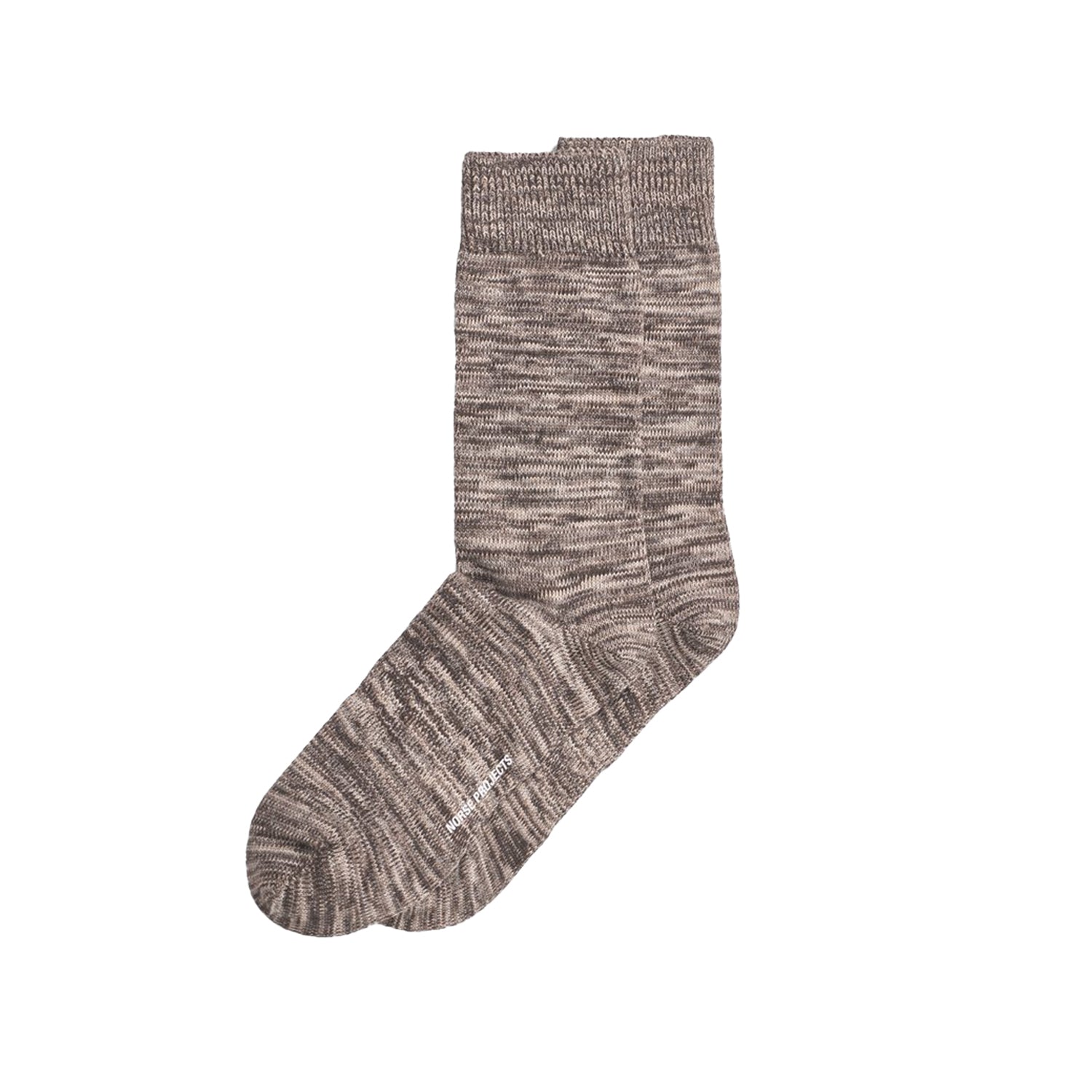 Bjarki Heavy Cotton Twist Sock Seal Brown