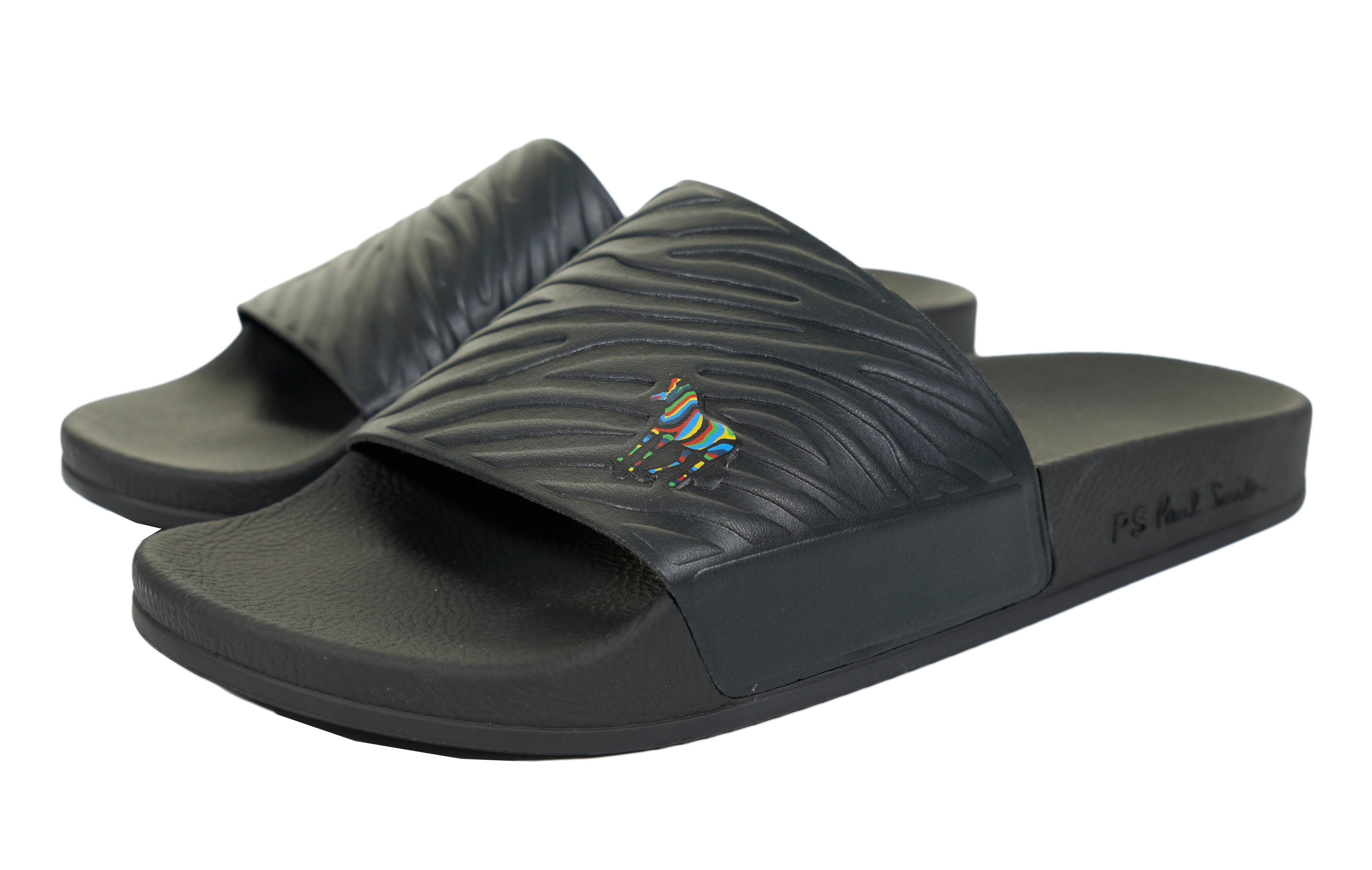Zed Sliders Zebra Black