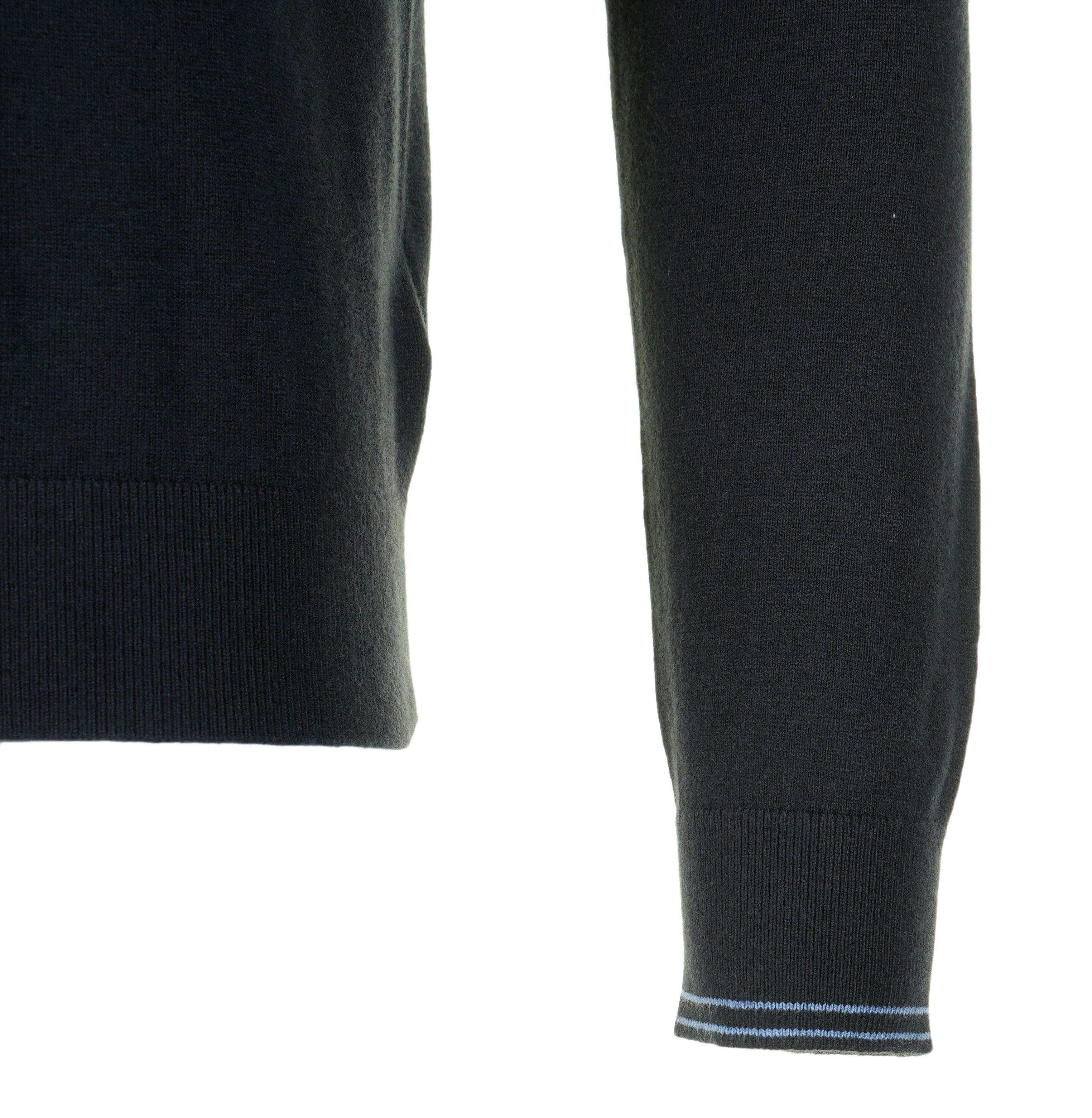 Knitted Zebra Quarter Zip Black