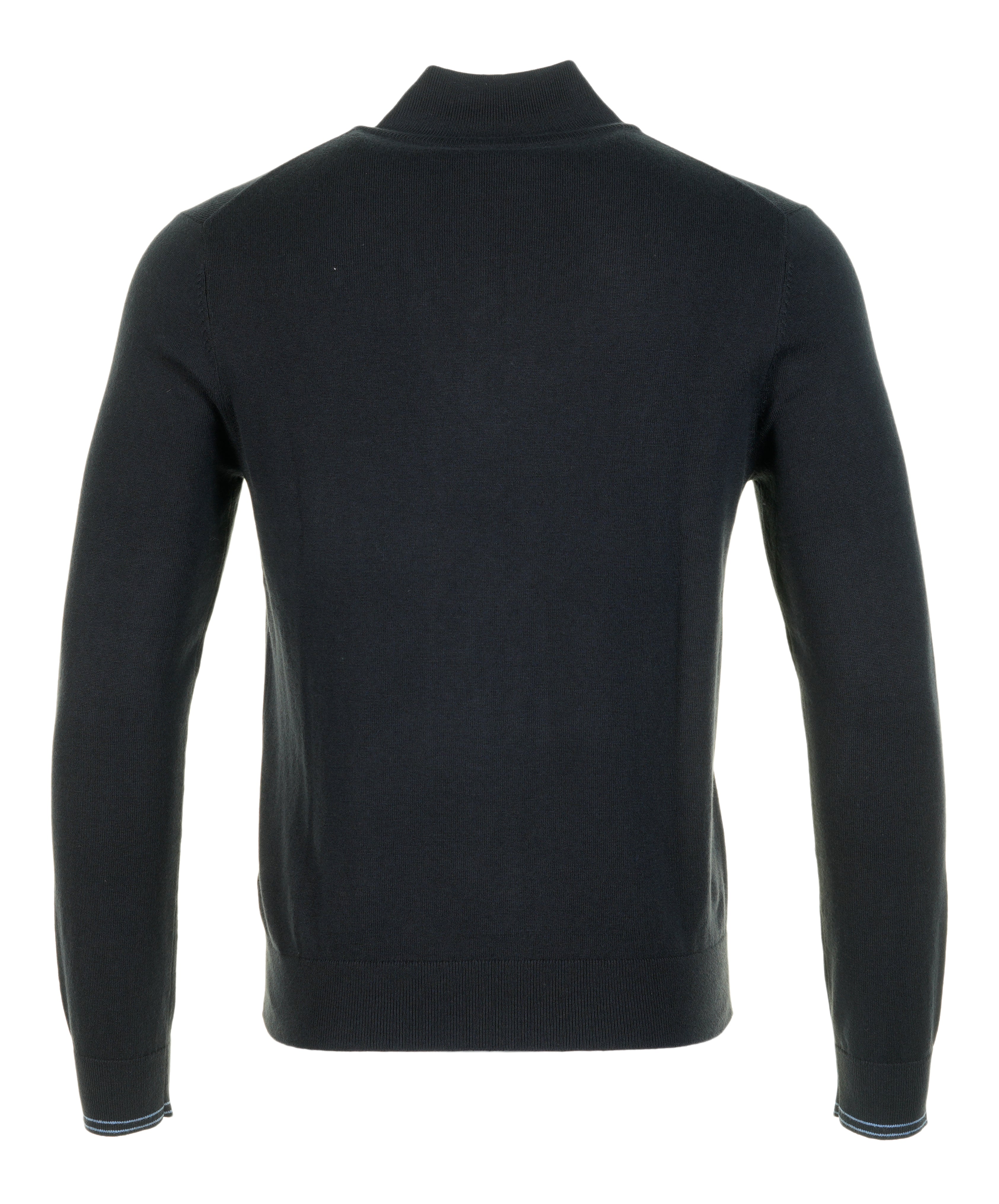 Knitted Zebra Quarter Zip Black