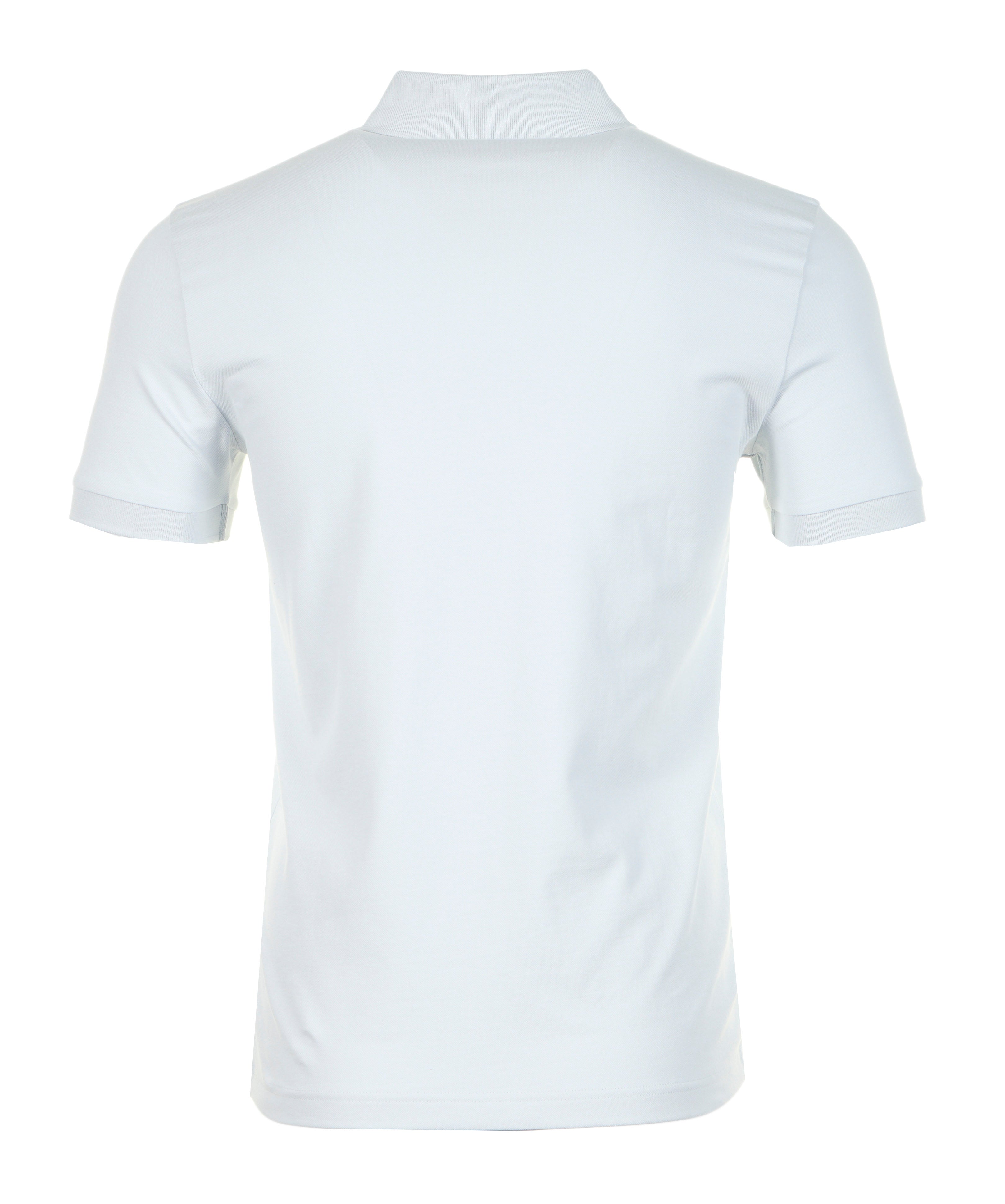 Back of Boss Passenger Polo Shirt in Light Pastel Grey