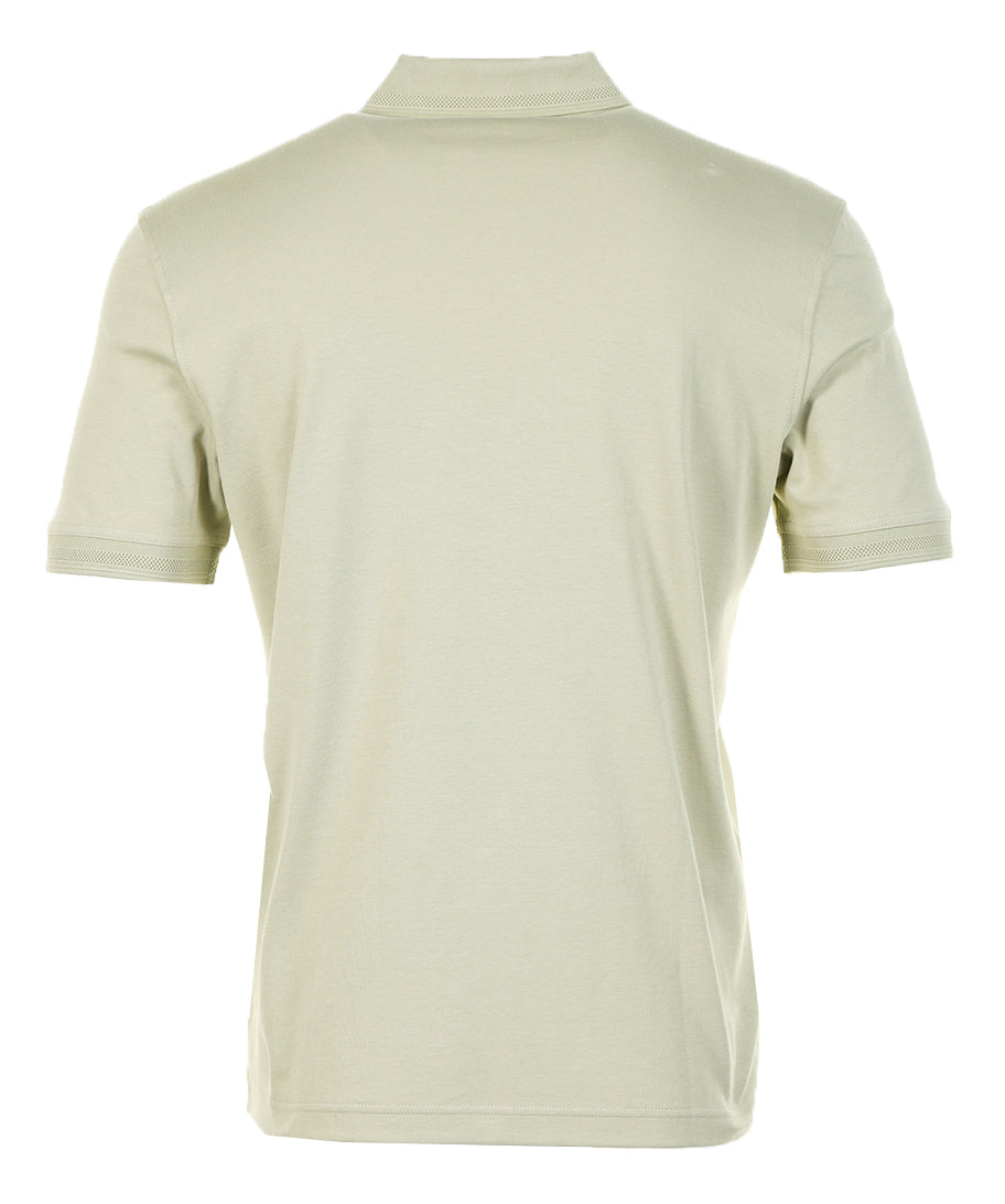 Pe Interlock Short Sleeve Polo Shirt Open Green