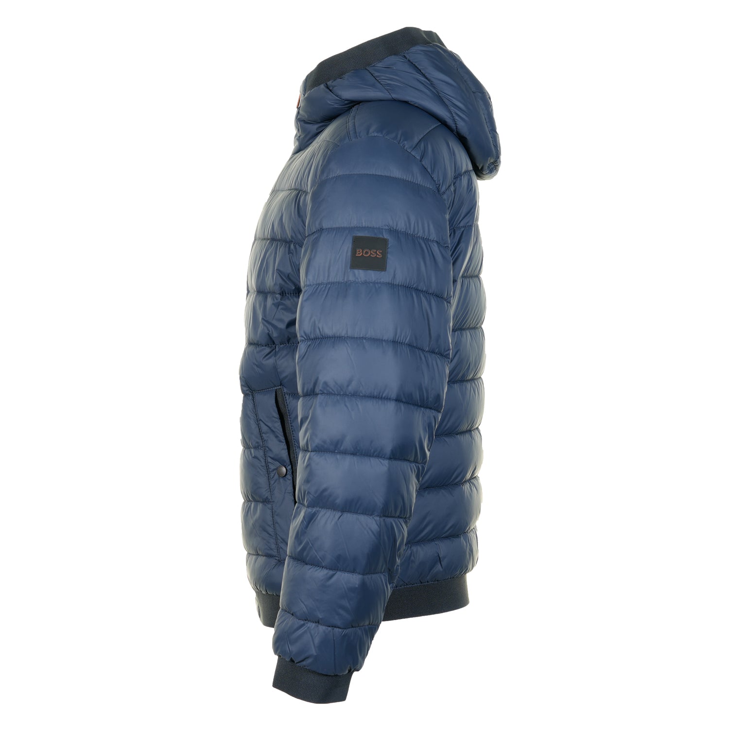 Odennis Full Zip Hooded Padded Jacket Dark Blue