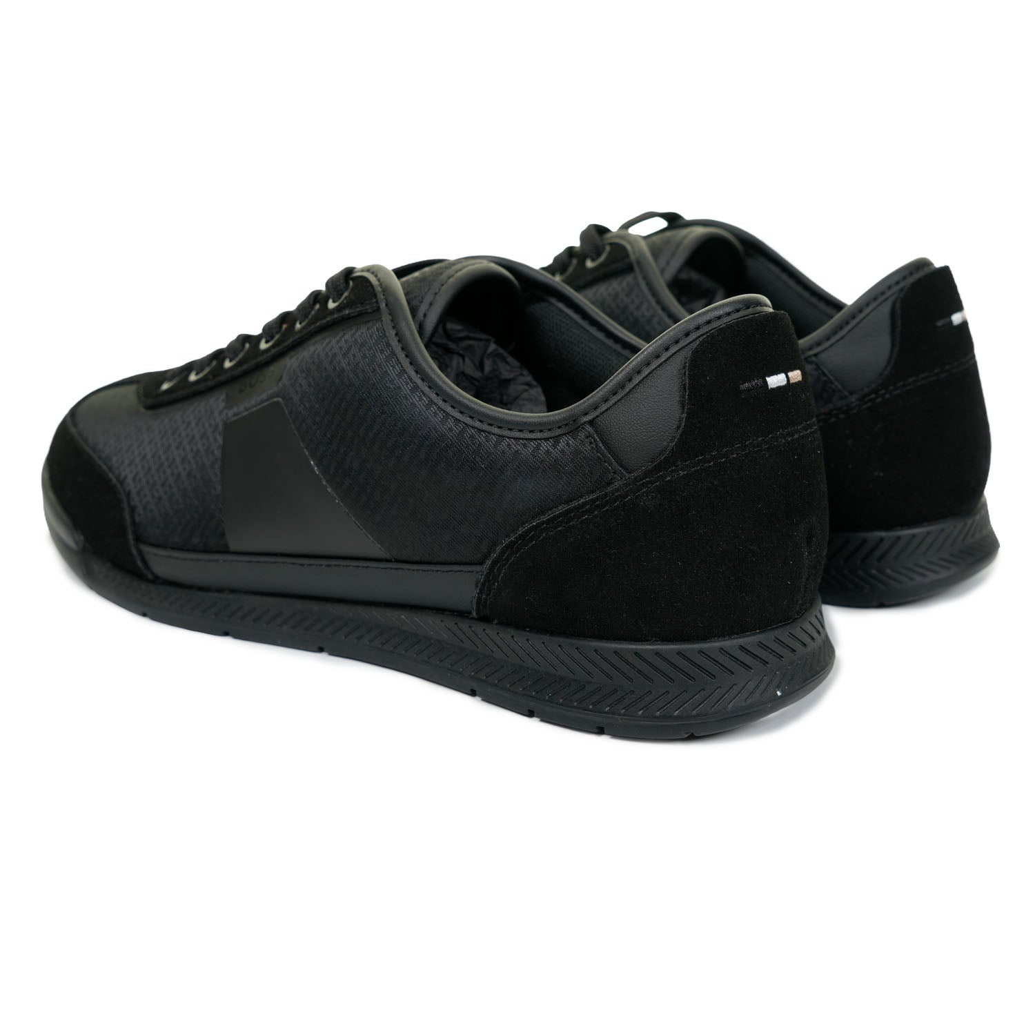 Boss Nitan Logo Low Trainers Black