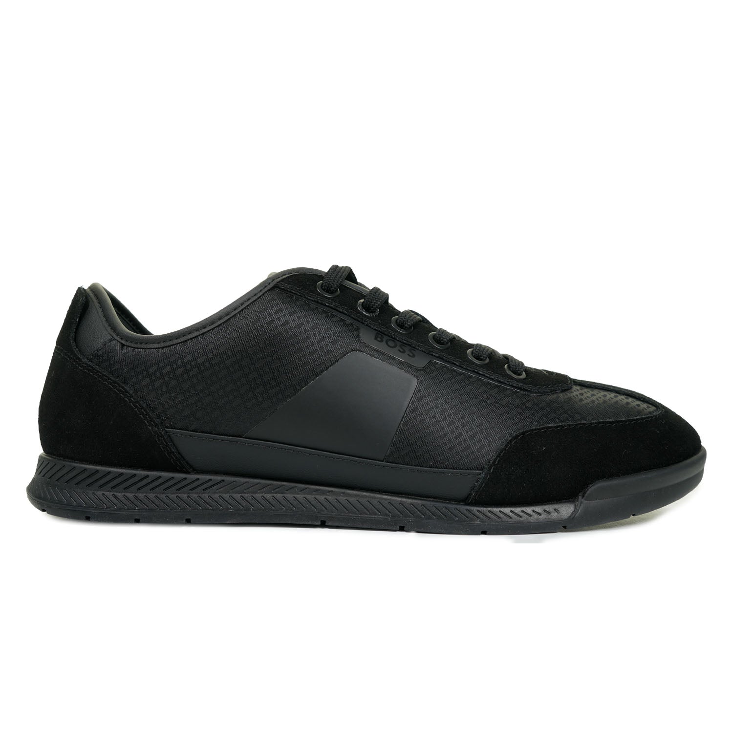 Boss Nitan Logo Low Trainers Black