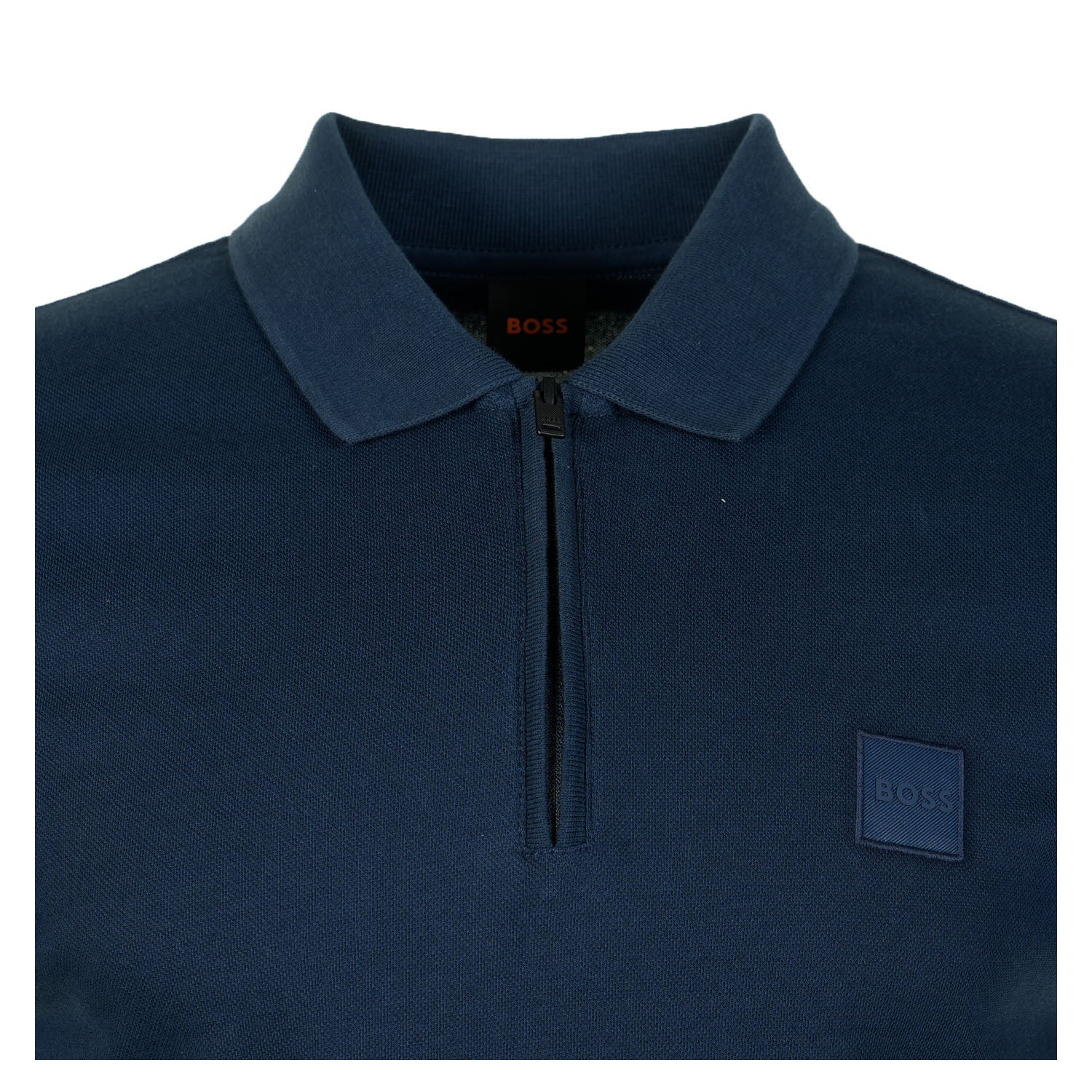 Passerzip Short Sleeve Polo 464 Open Blue