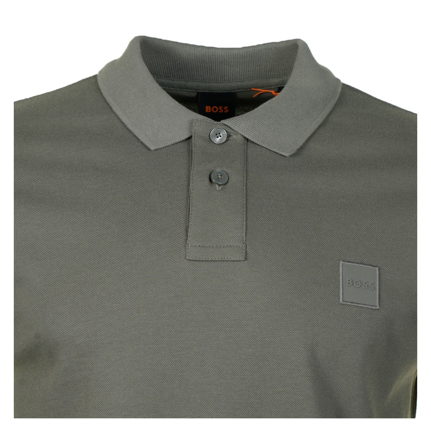 Passerby Long Sleeve Polo Shirt 078 Open Grey