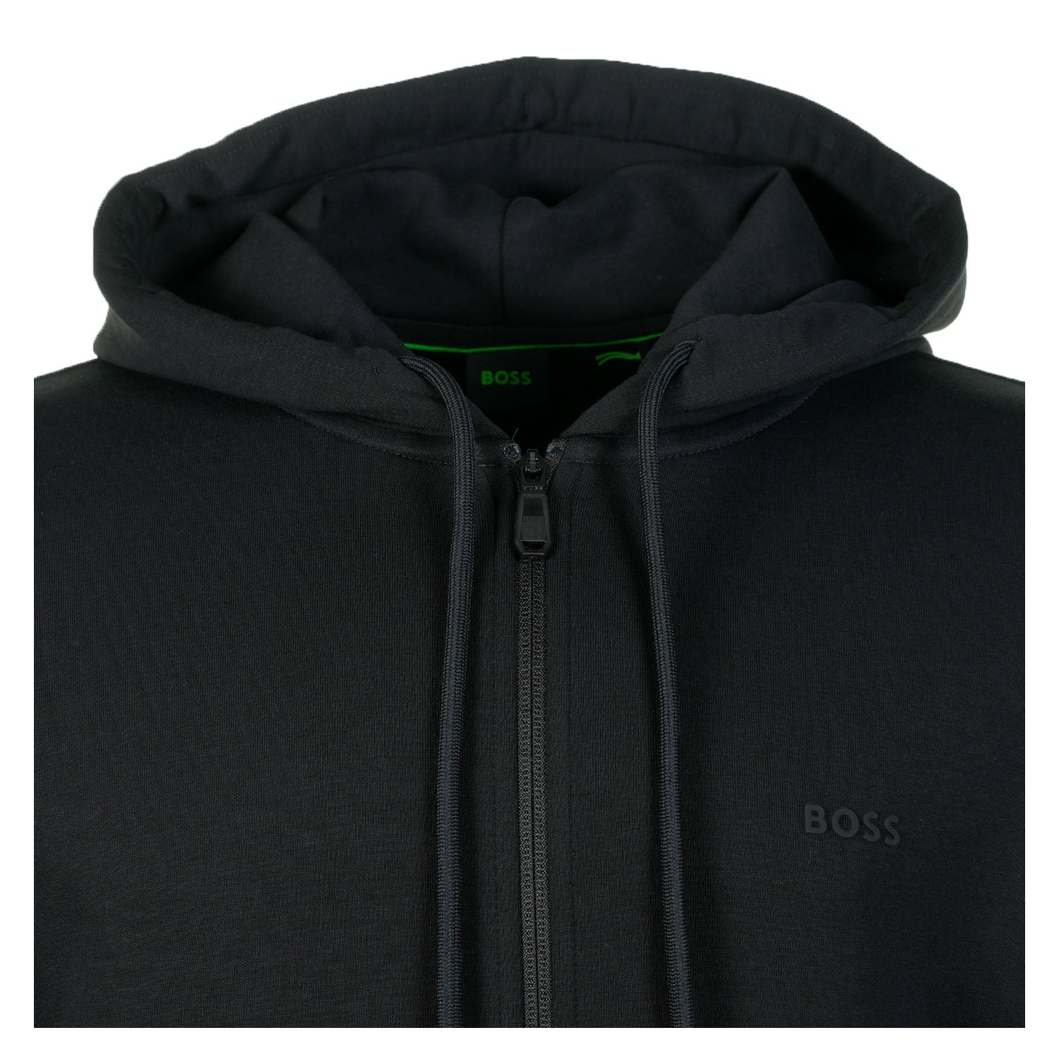 Saggy Full Zip Hoody Black