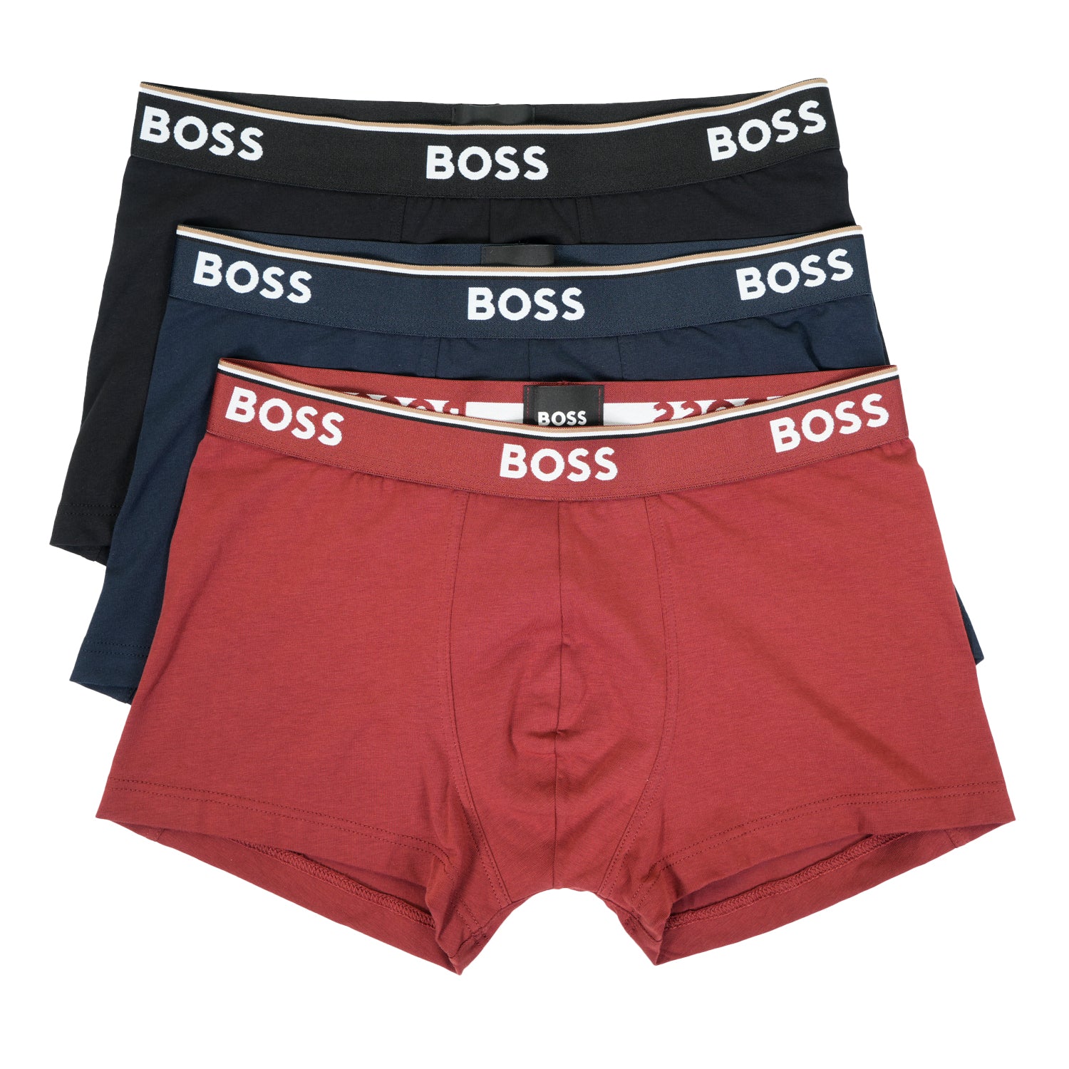 3 Pack Power Trunk Boxers 966 Black Red Navy